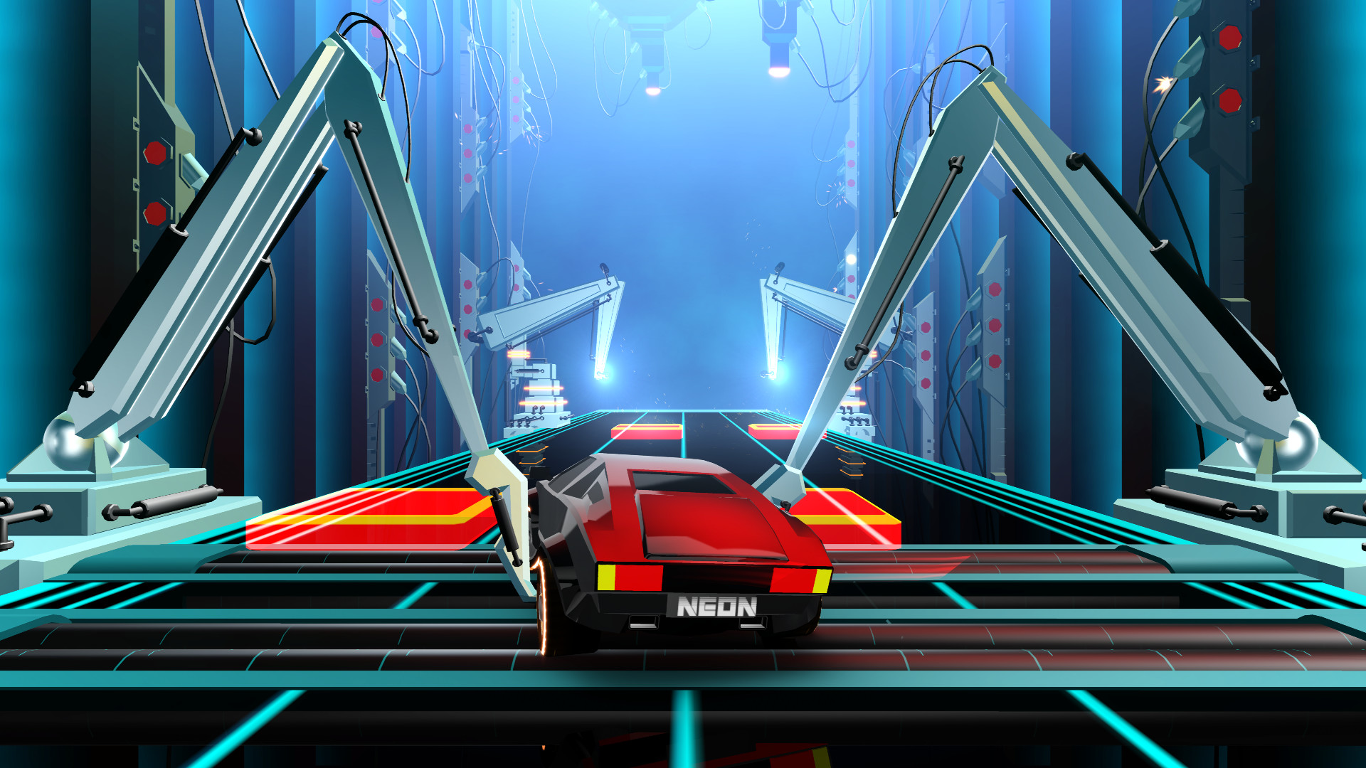 Скриншот: Neon Drive