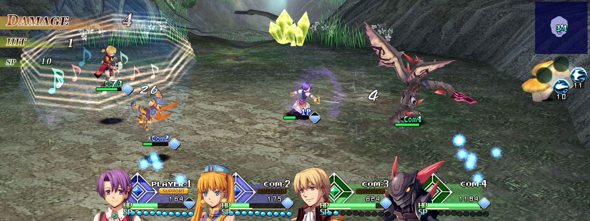 Скриншот: Ys vs. Trails in the Sky: Alternative Saga