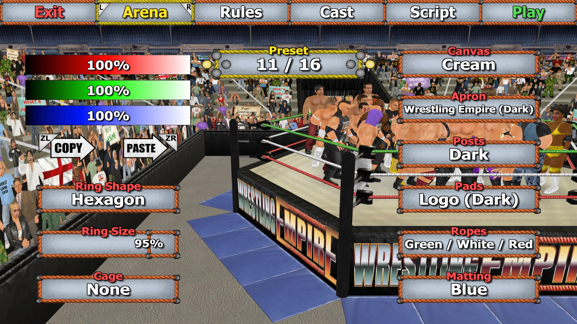 Скриншот: Wrestling Empire