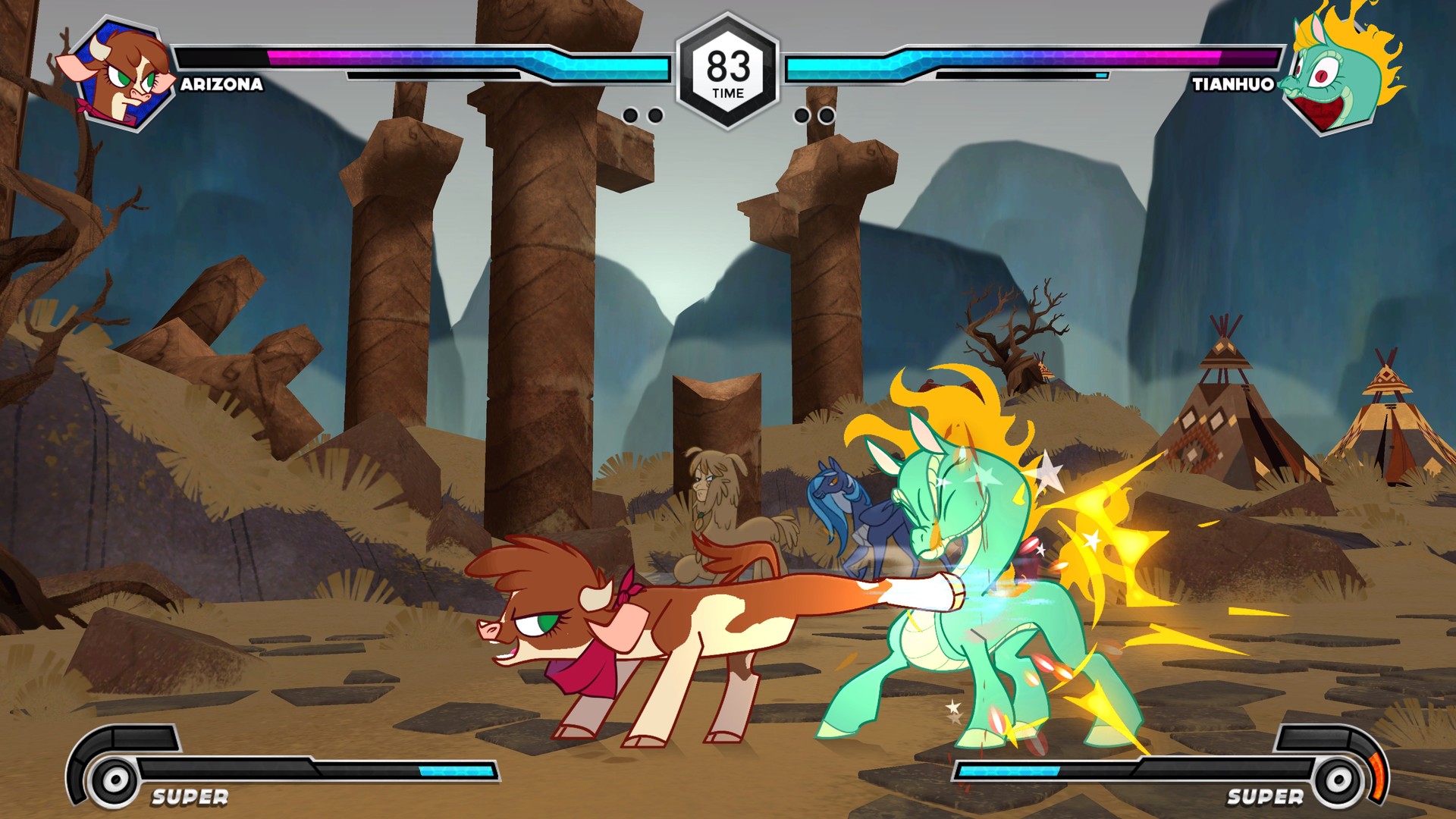 Скриншот: Them's Fightin' Herds