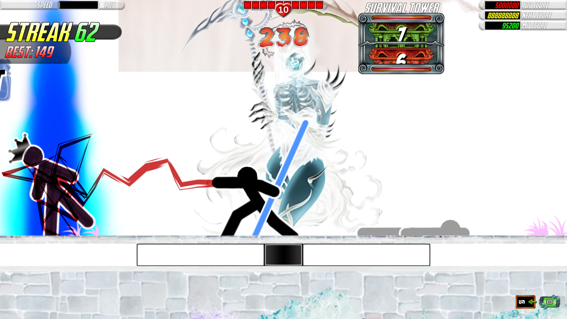 Скриншот: One Finger Death Punch 2