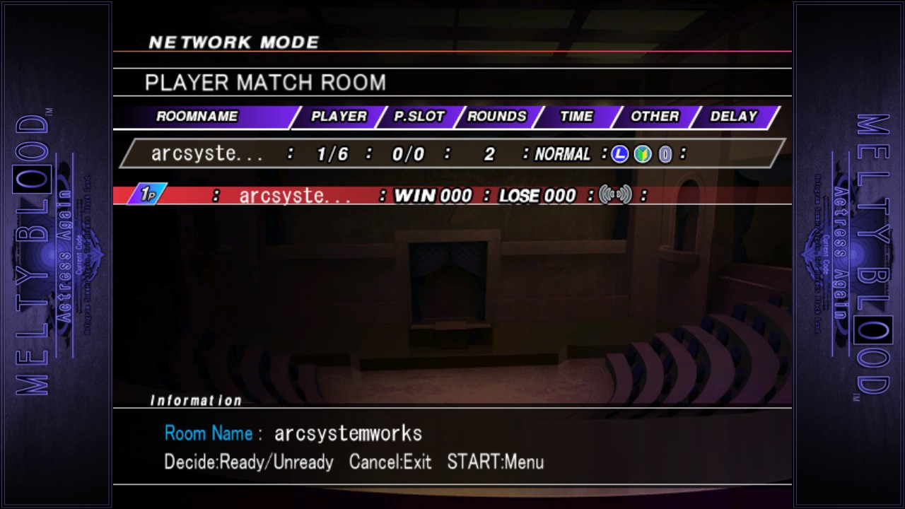 Скриншот: Melty Blood Actress Again Current Code