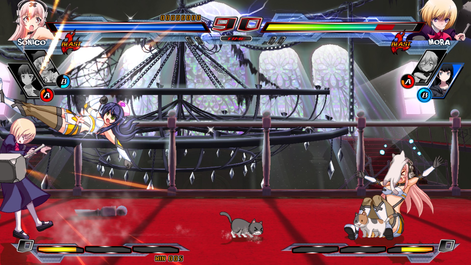 Скриншот: Nitroplus Blasterz: Heroines Infinite Duel