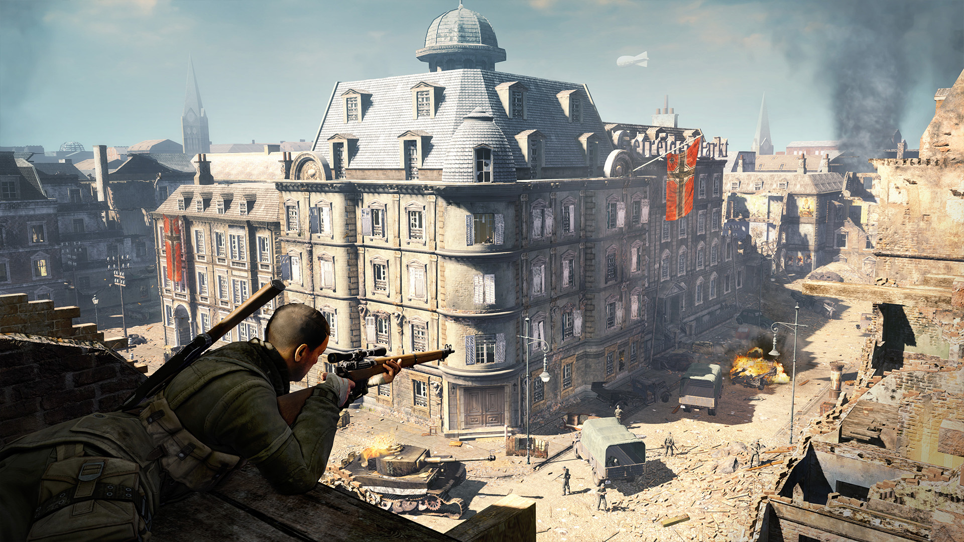 Скриншот: Sniper Elite V2 Remastered