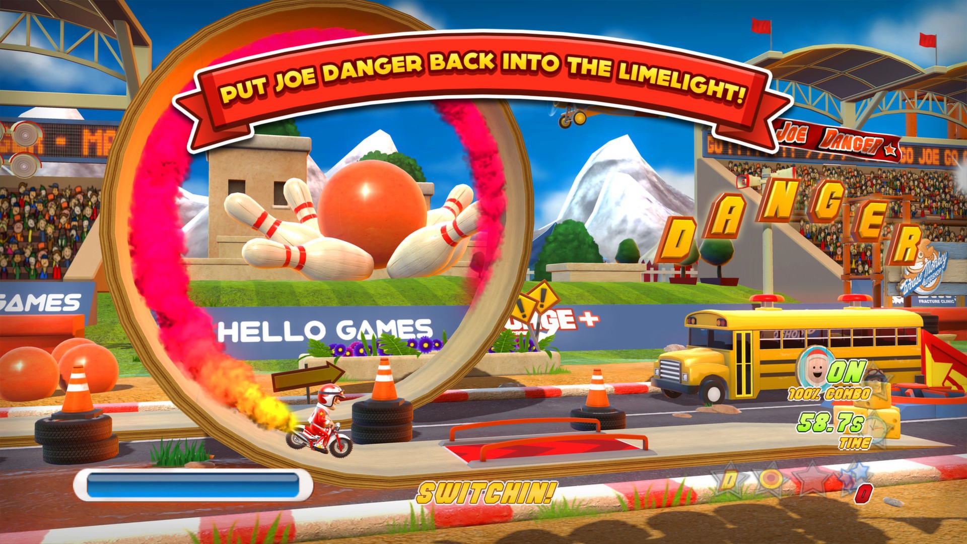 Скриншот: Joe Danger