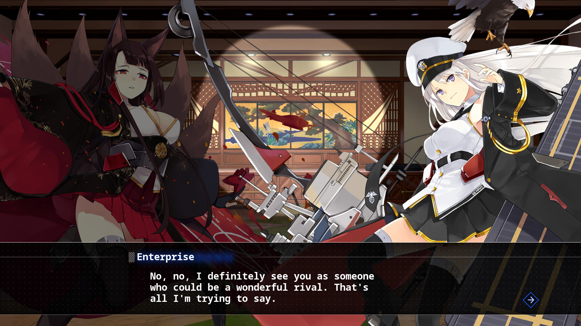 Скриншот: Azur Lane Crosswave