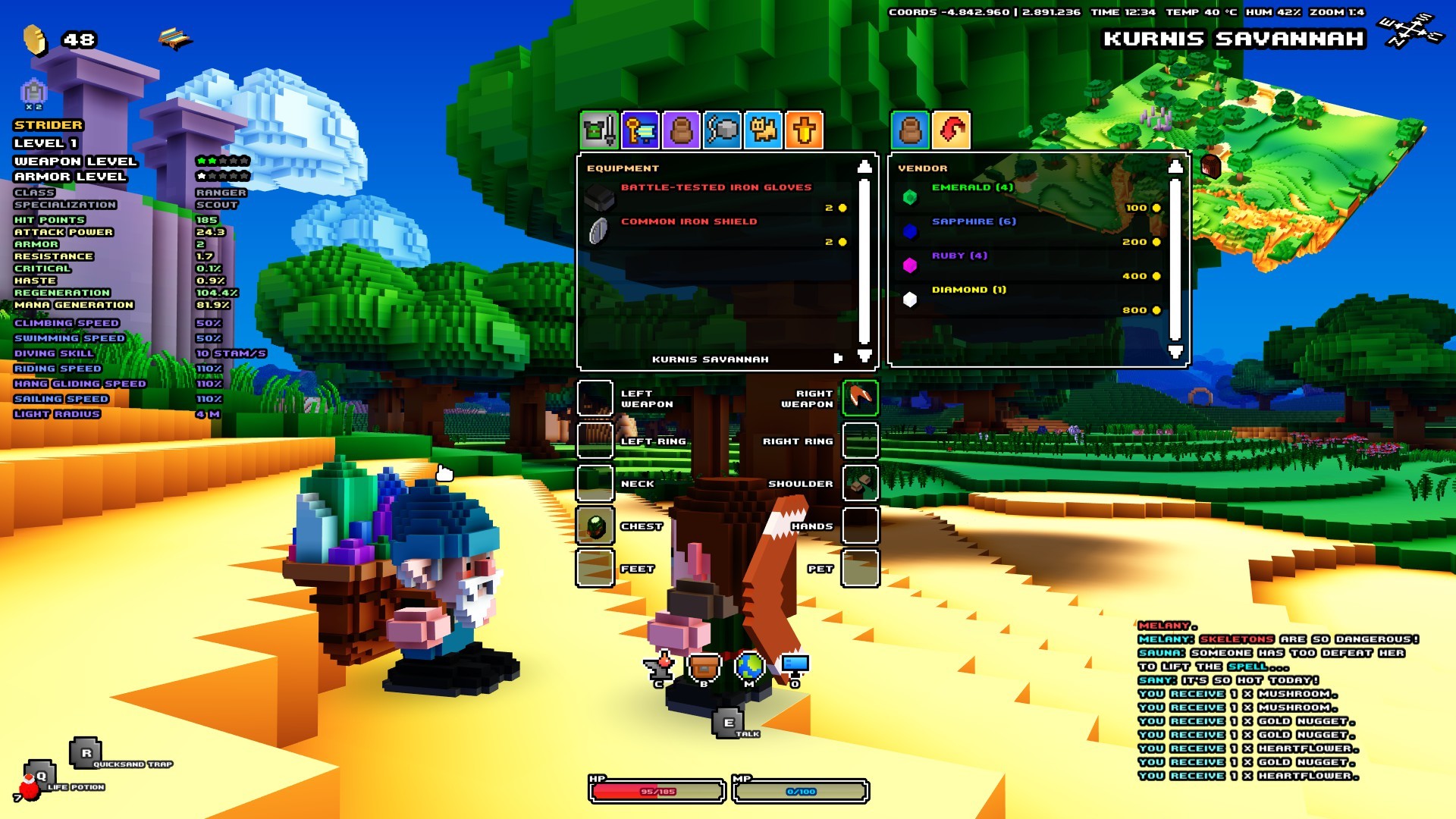Скриншот: Cube World