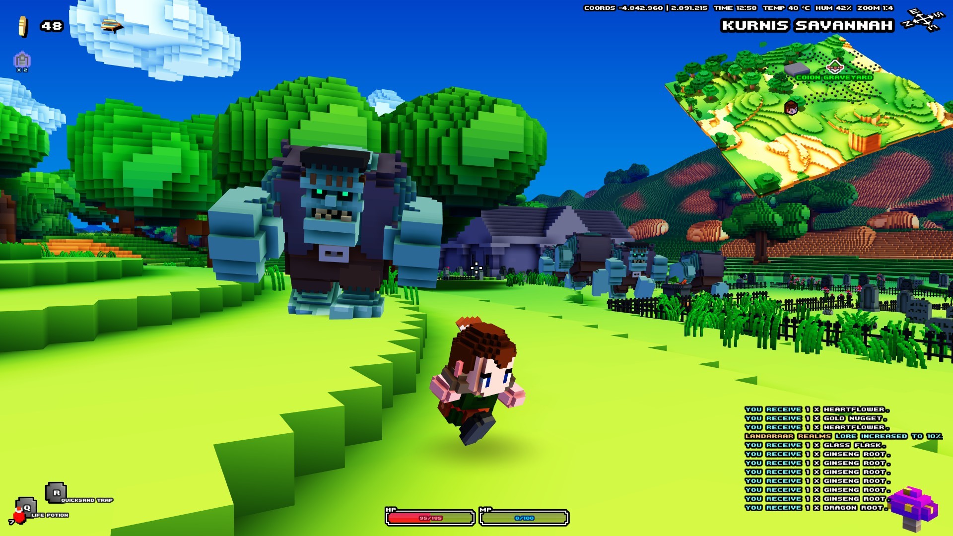 Скриншот: Cube World