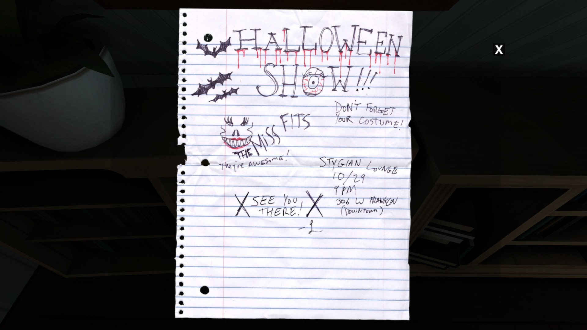 Скриншот: Gone Home