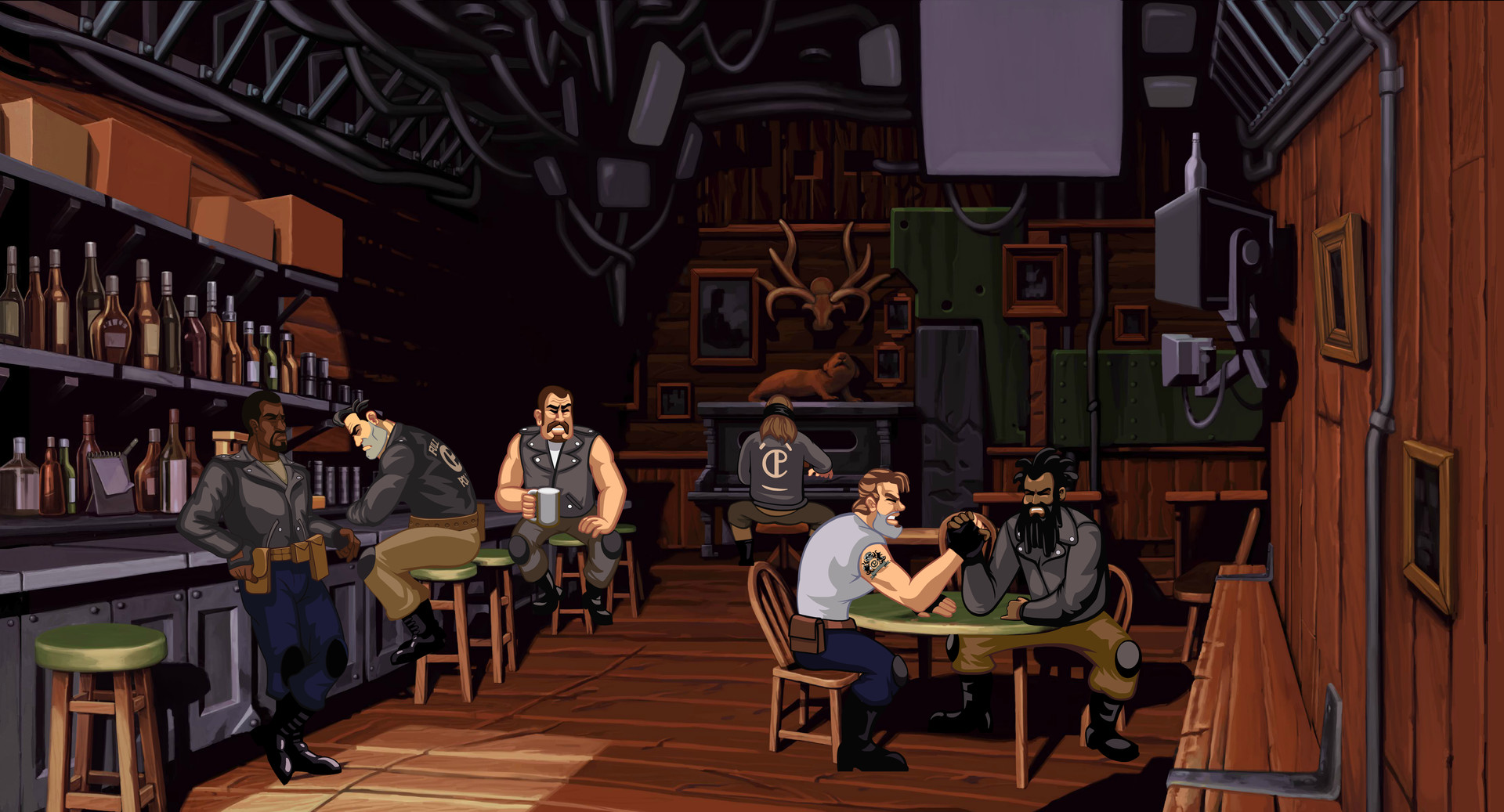 Скриншот: Full Throttle Remastered