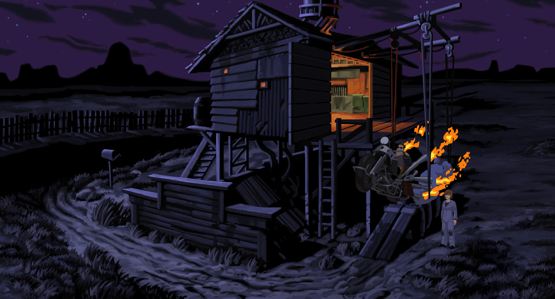 Скриншот: Full Throttle Remastered