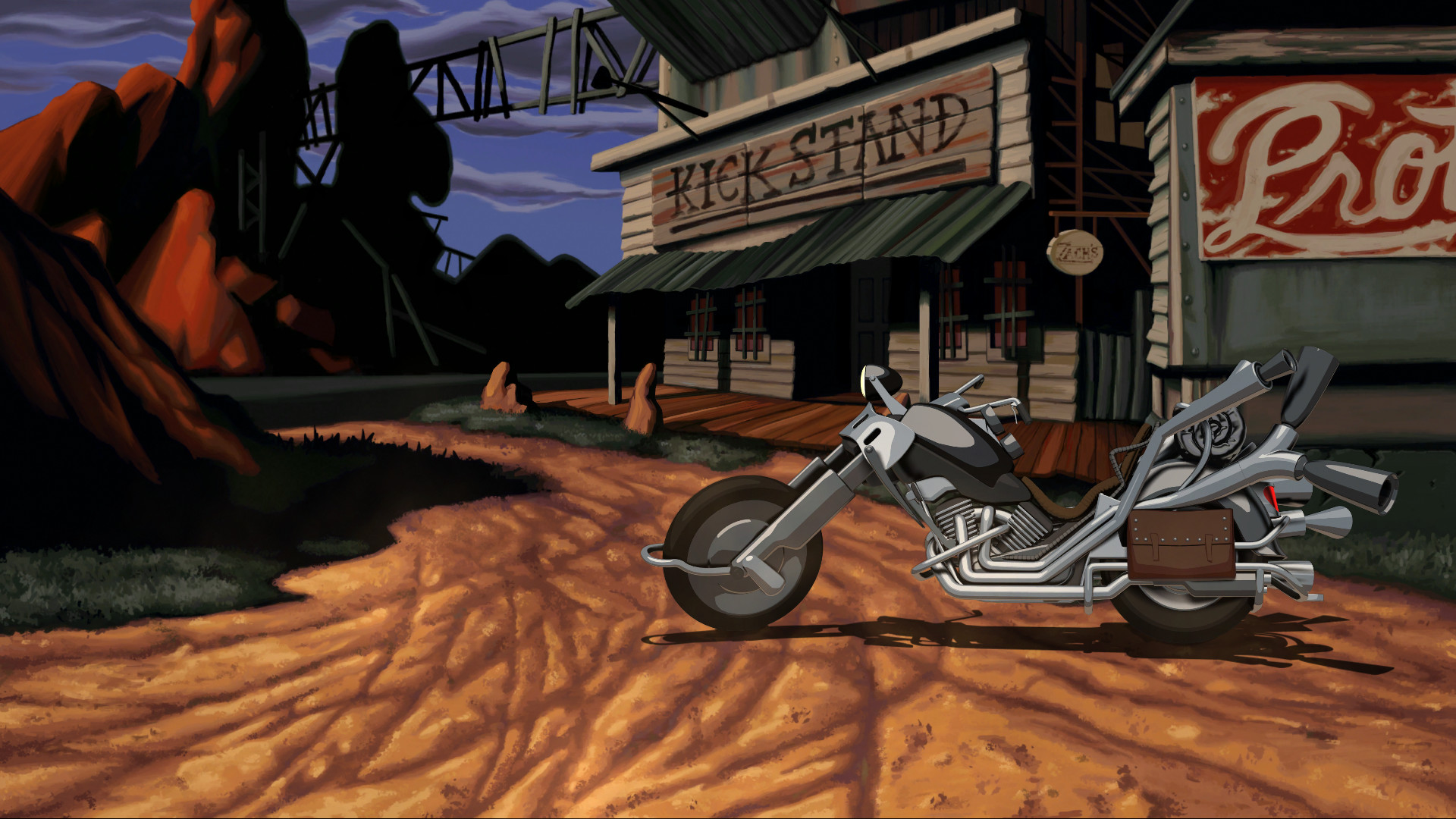 Скриншот: Full Throttle Remastered
