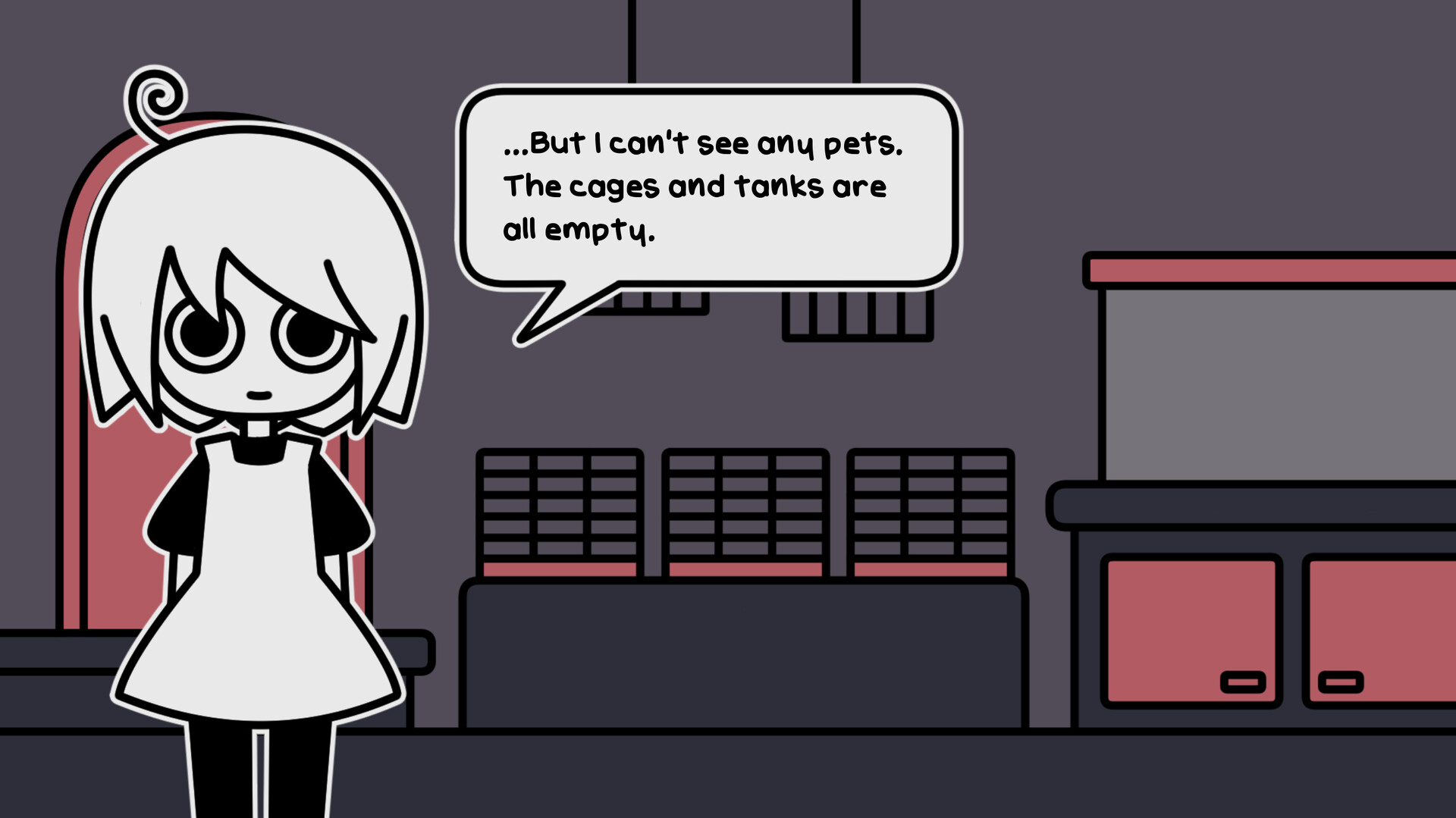 Скриншот: a pet shop after dark