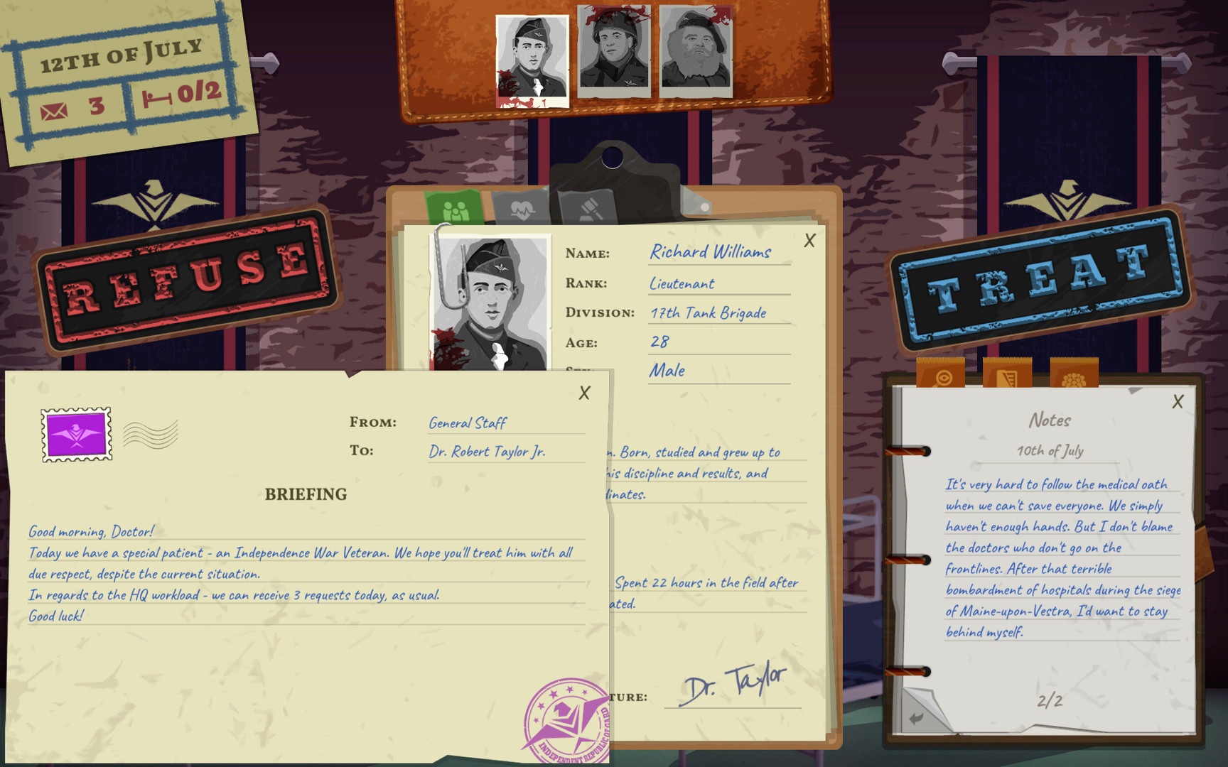 Скриншот: Field Hospital: Dr. Taylor's Story