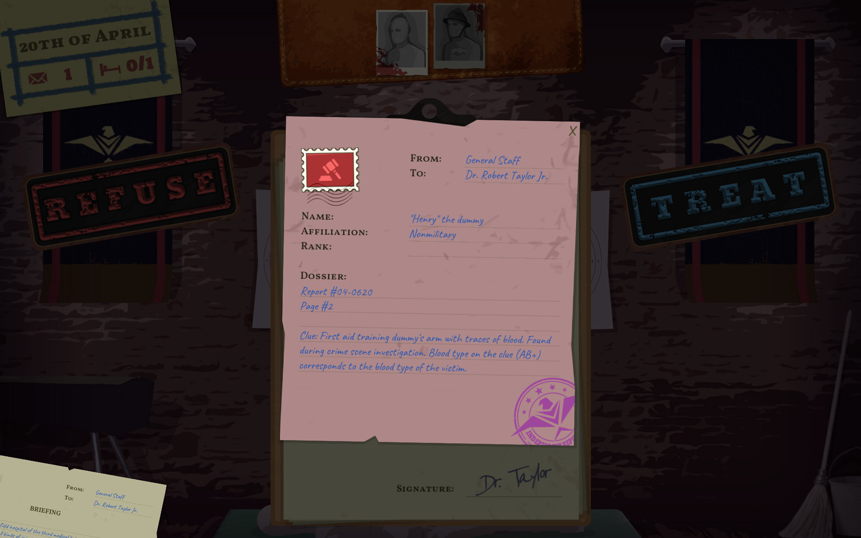 Скриншот: Field Hospital: Dr. Taylor's Story