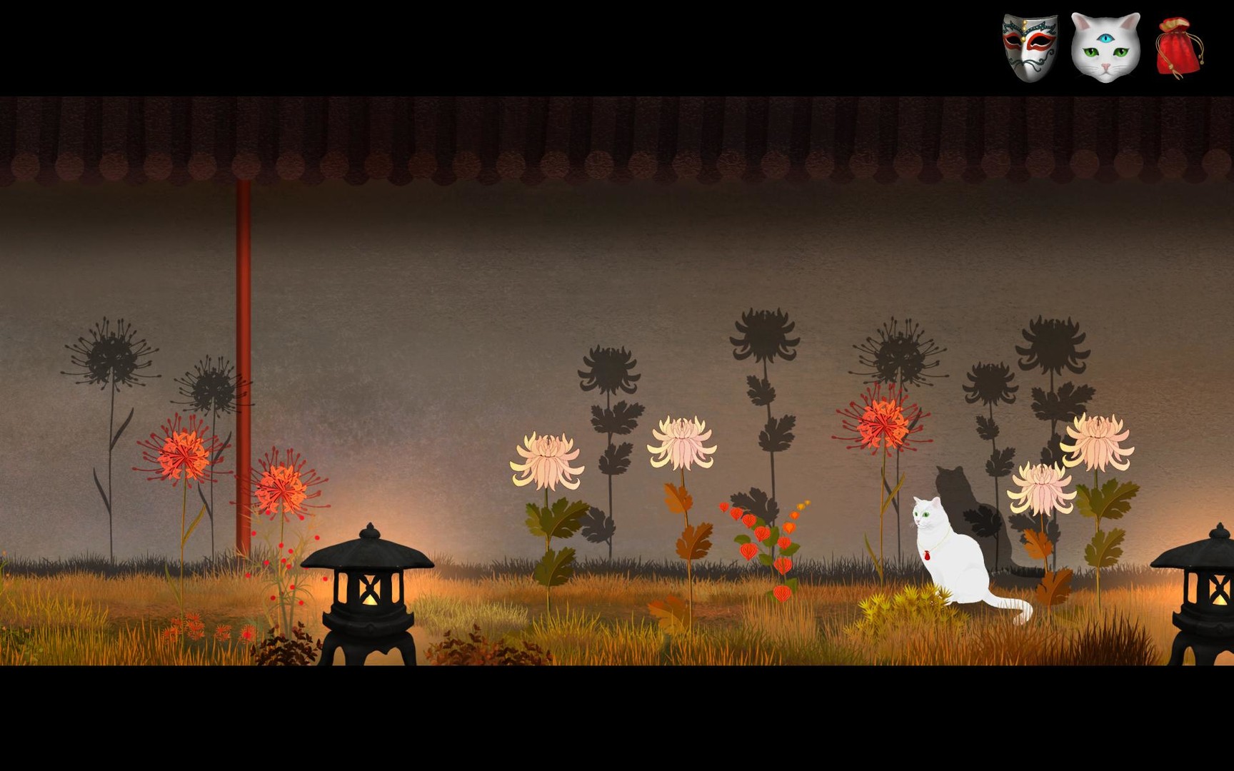 Скриншот: Cat and Ghostly Road