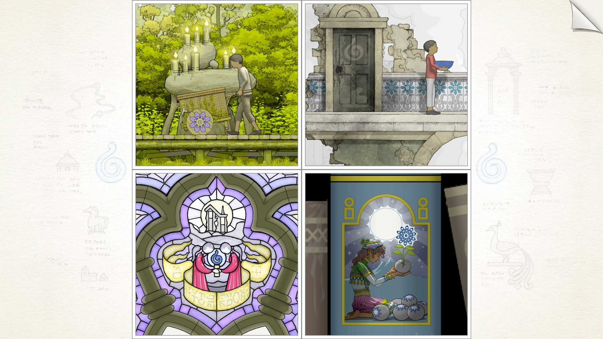 Скриншот: Gorogoa