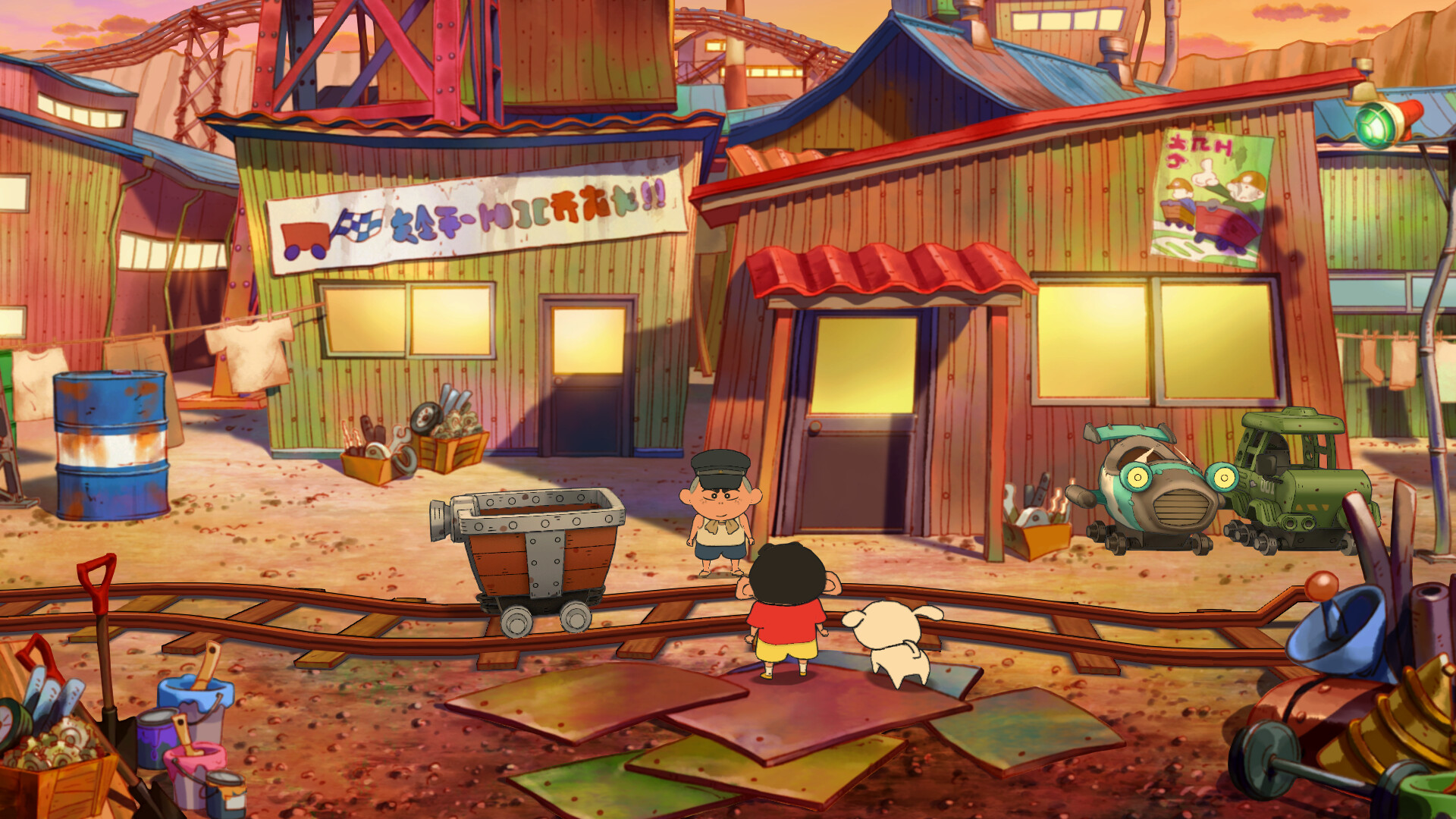 Скриншот: Shin chan: Shiro and the Coal Town