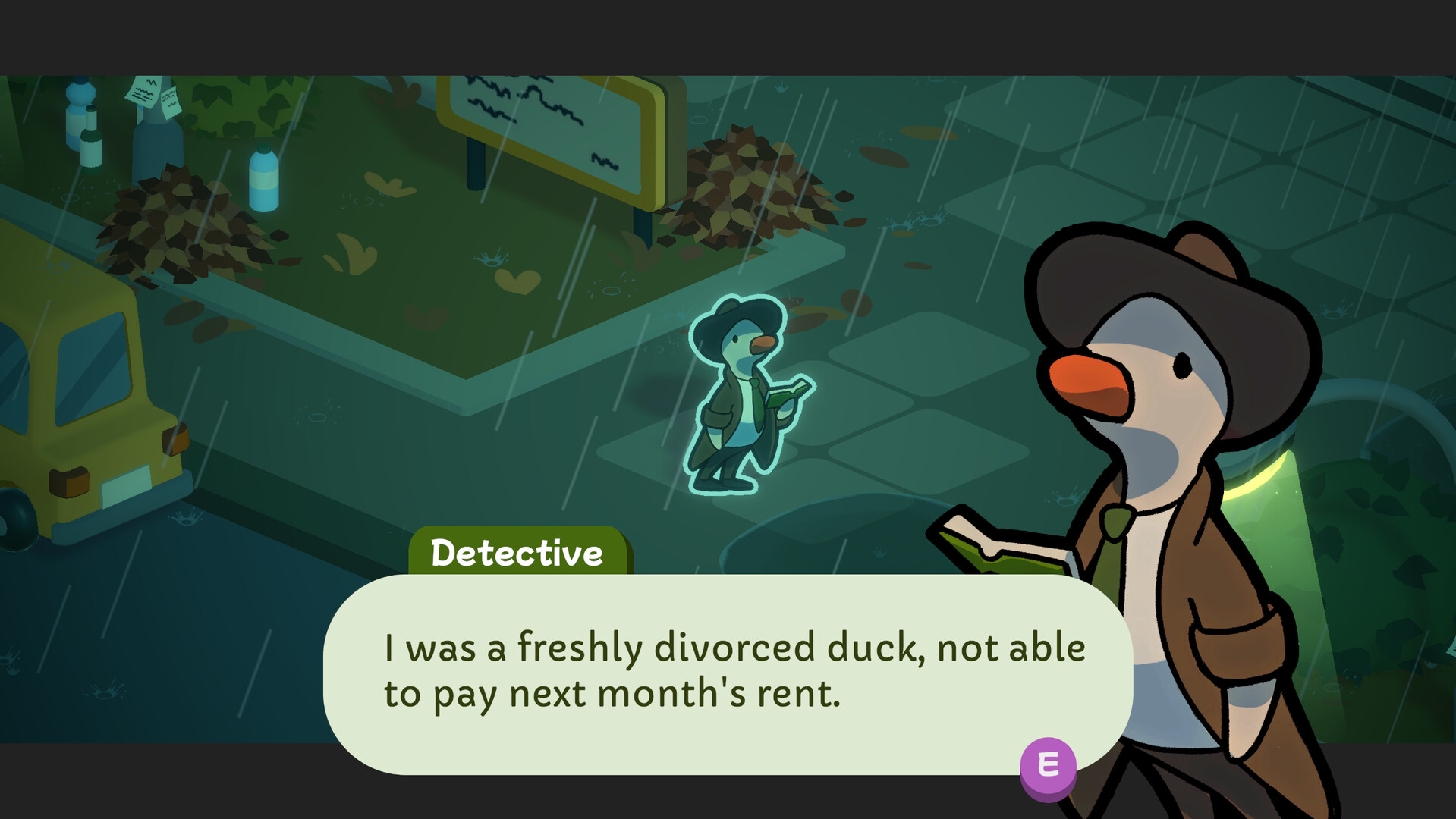Скриншот: Duck Detective: The Secret Salami