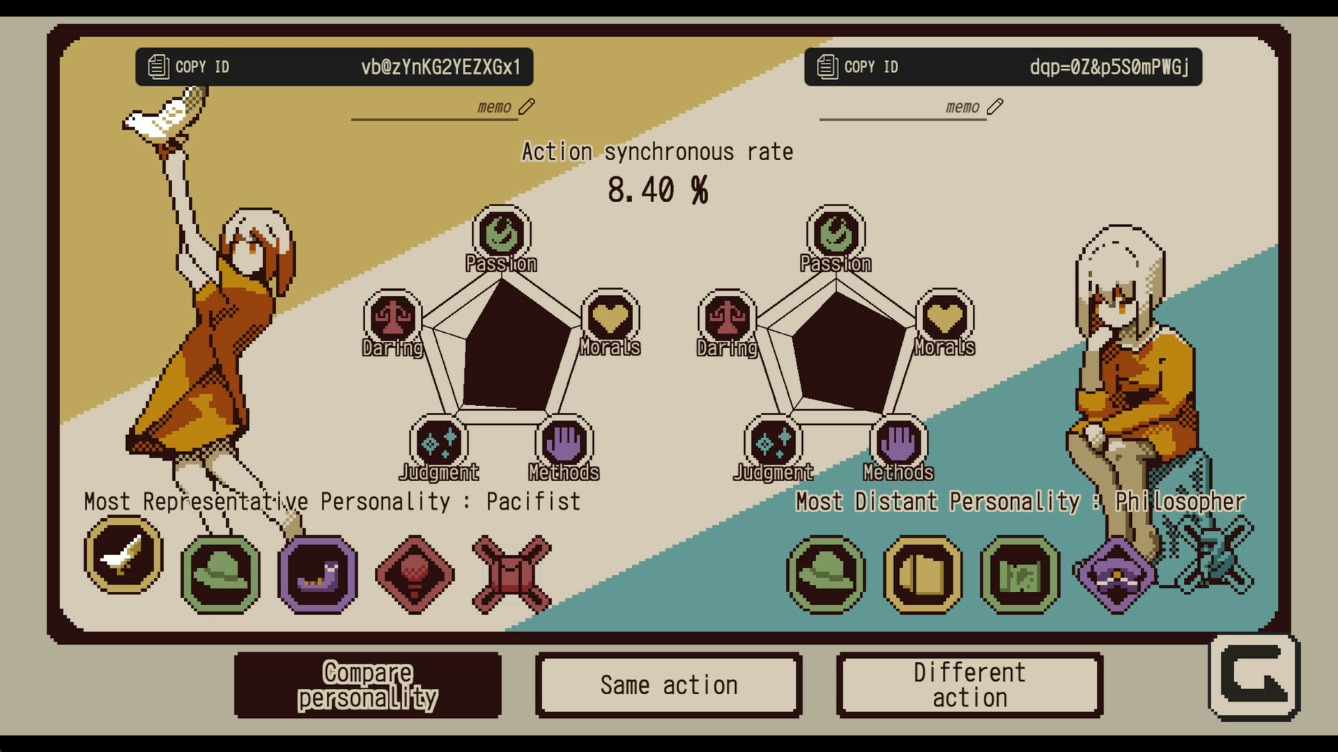 Скриншот: Refind Self: The Personality Test Game