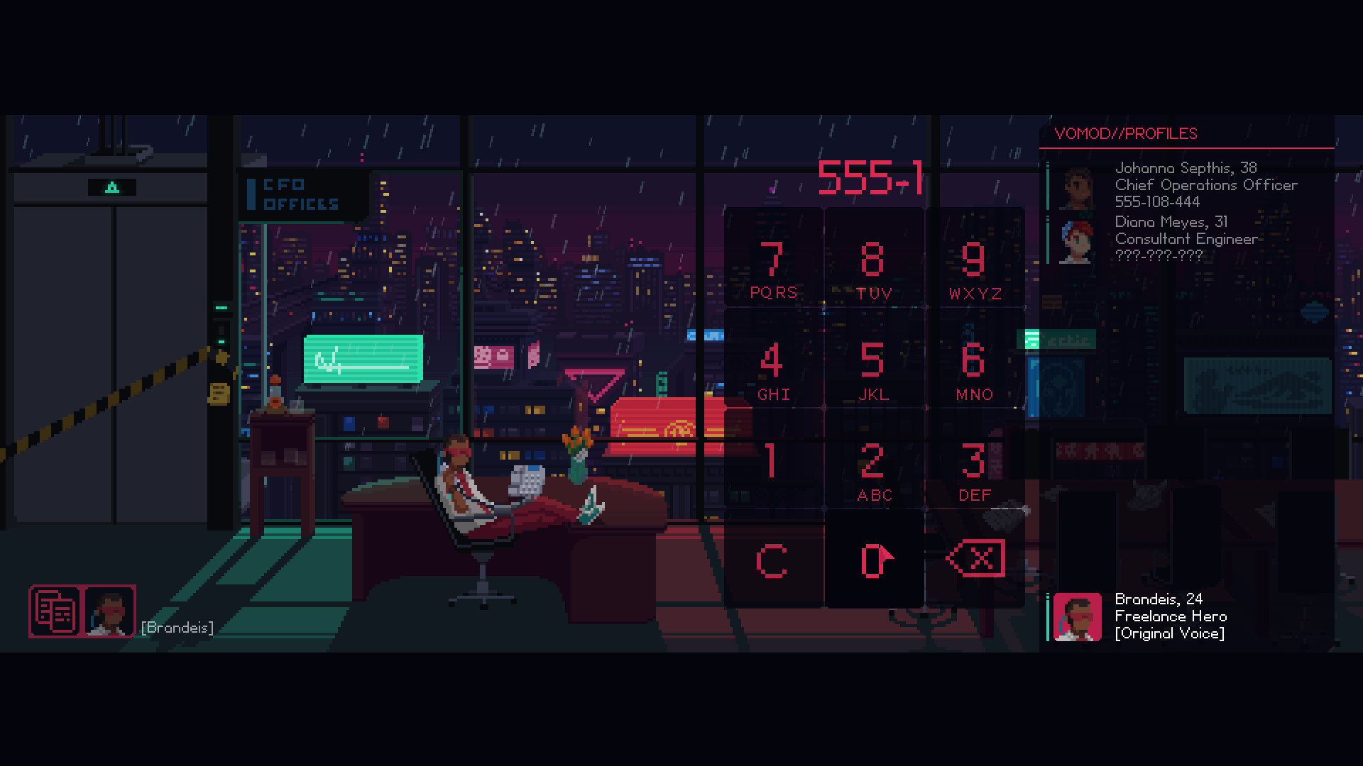Скриншот: The Red Strings Club