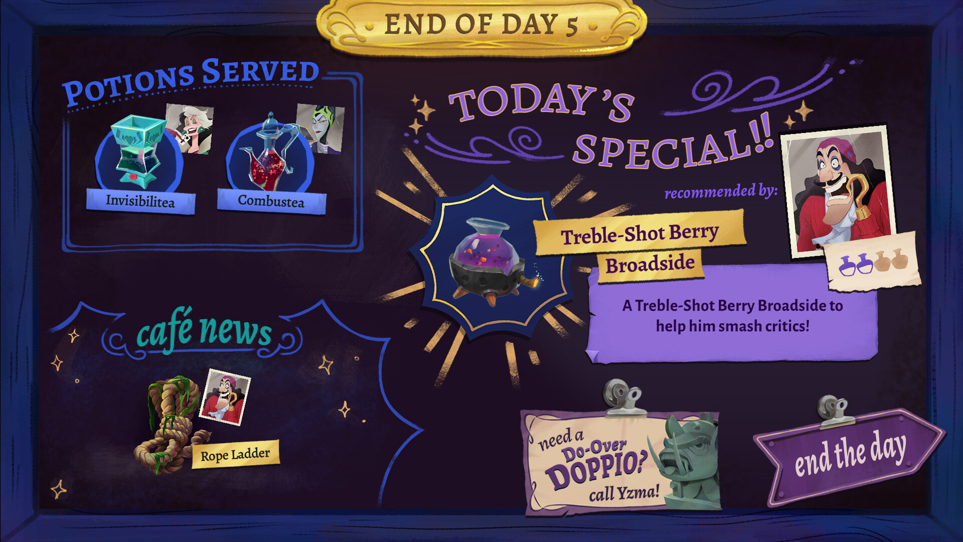 Скриншот: Disney Villains Cursed Café