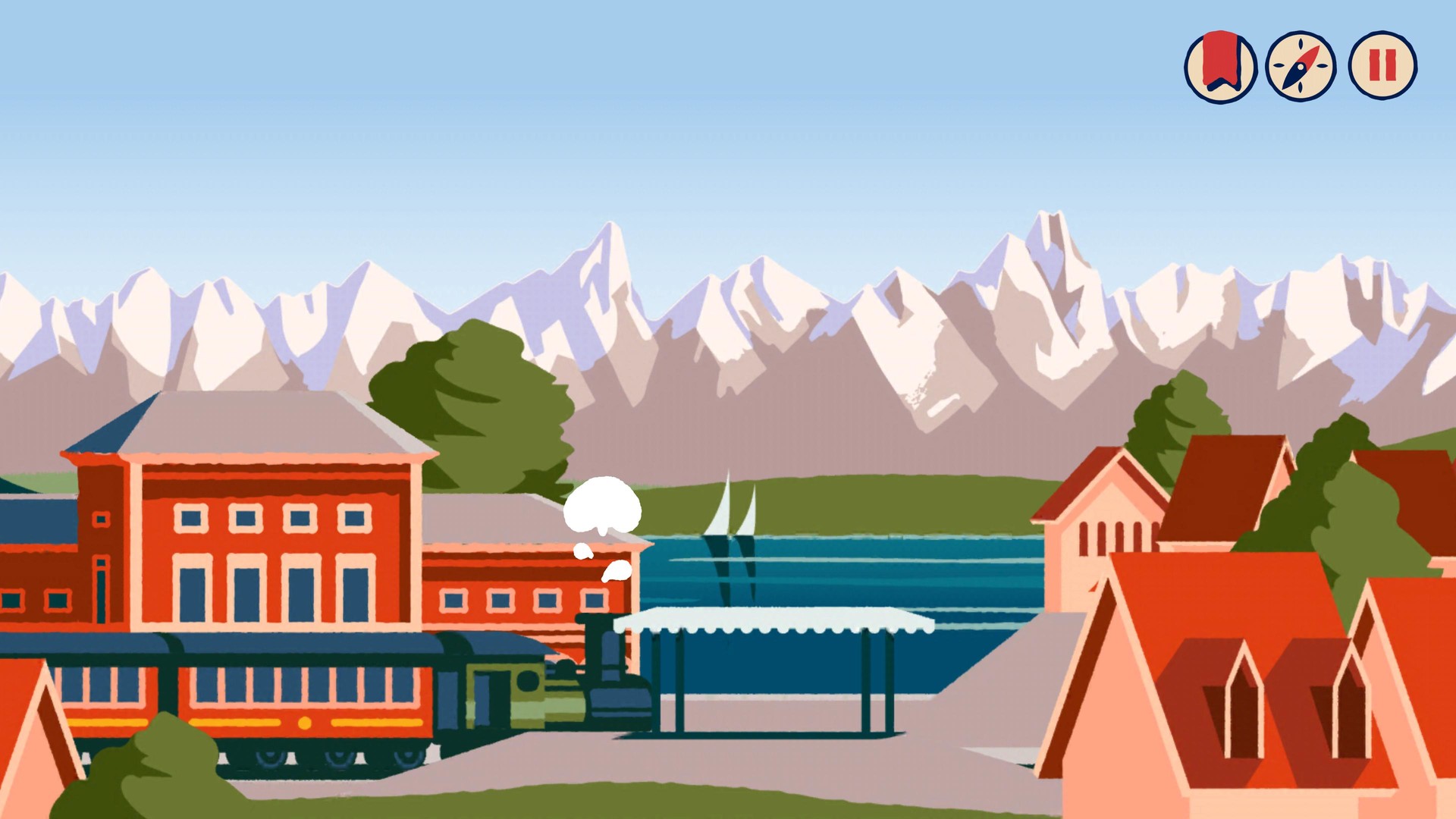 Скриншот: Over the Alps