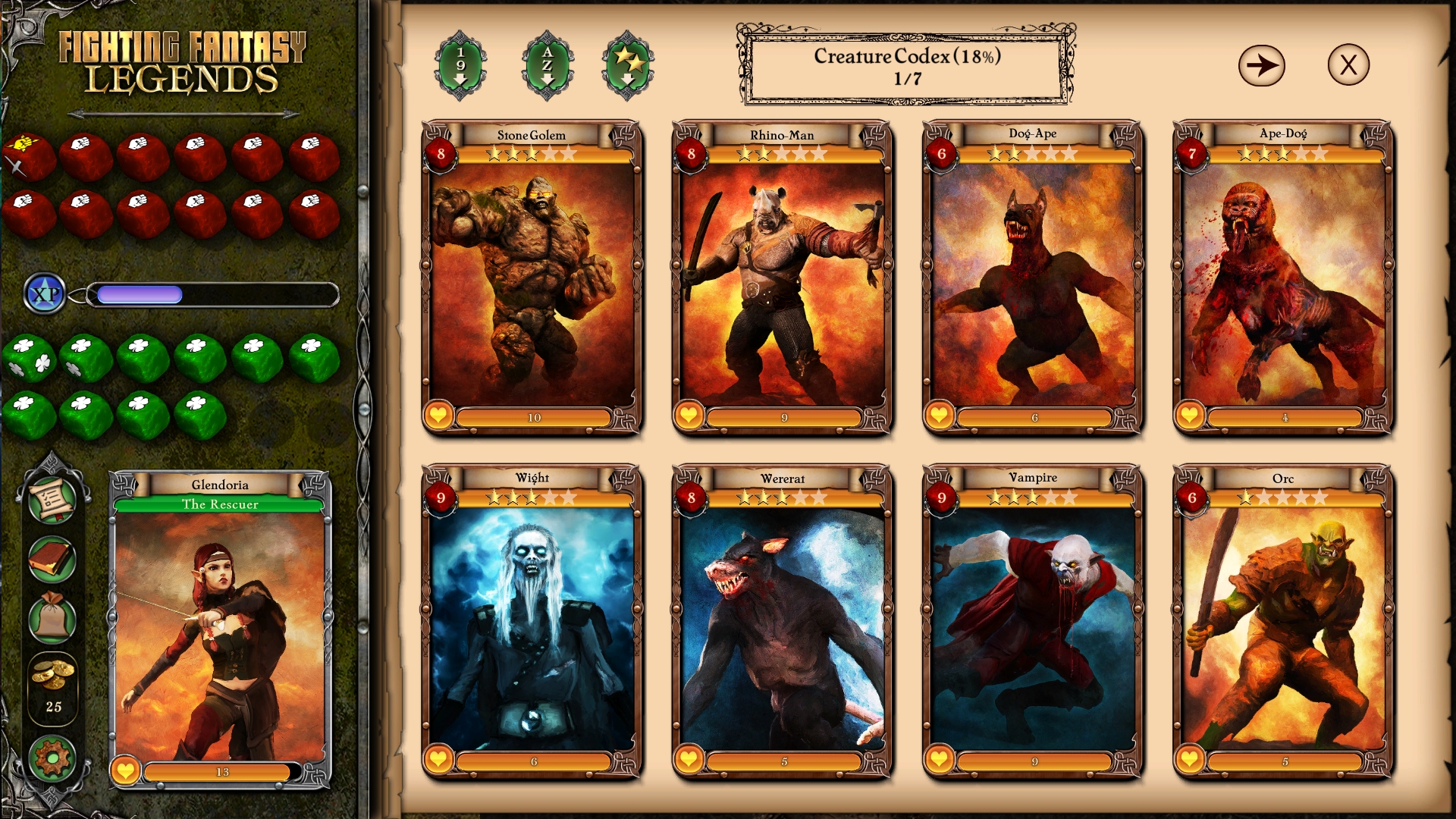 Скриншот: Fighting Fantasy Legends