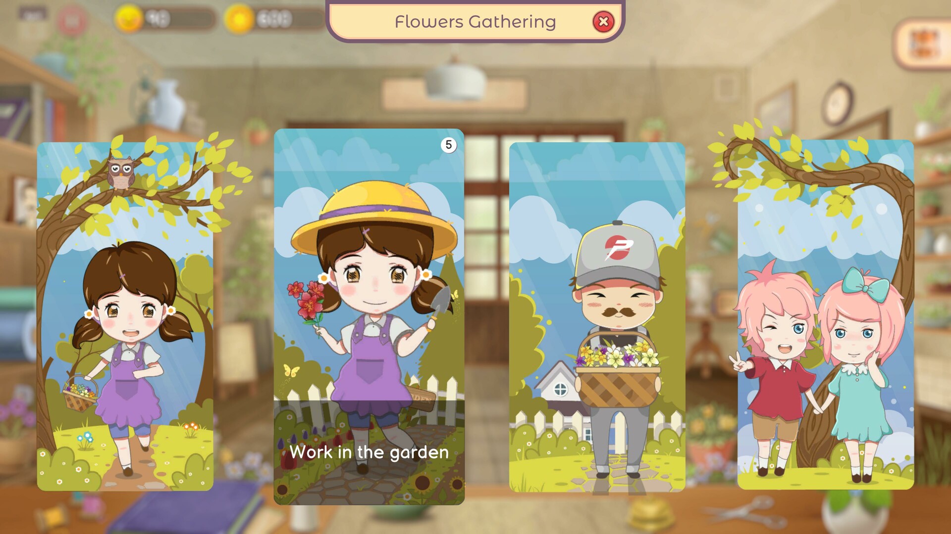 Скриншот: Hanako's Flower Shop