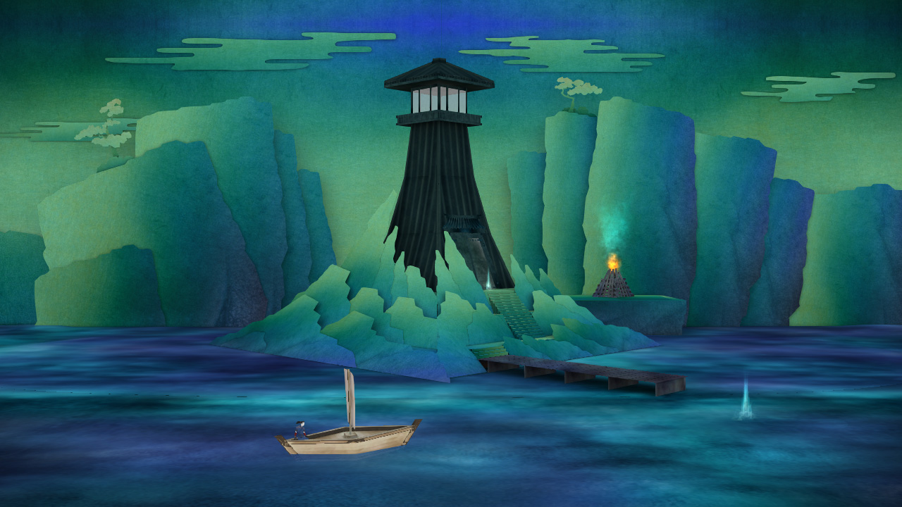 Скриншот: Tengami