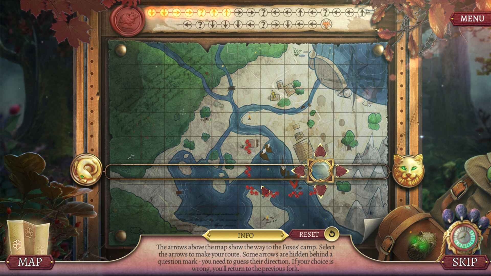 Скриншот: Knight Cats: Leaves on the Road Collector's Edition