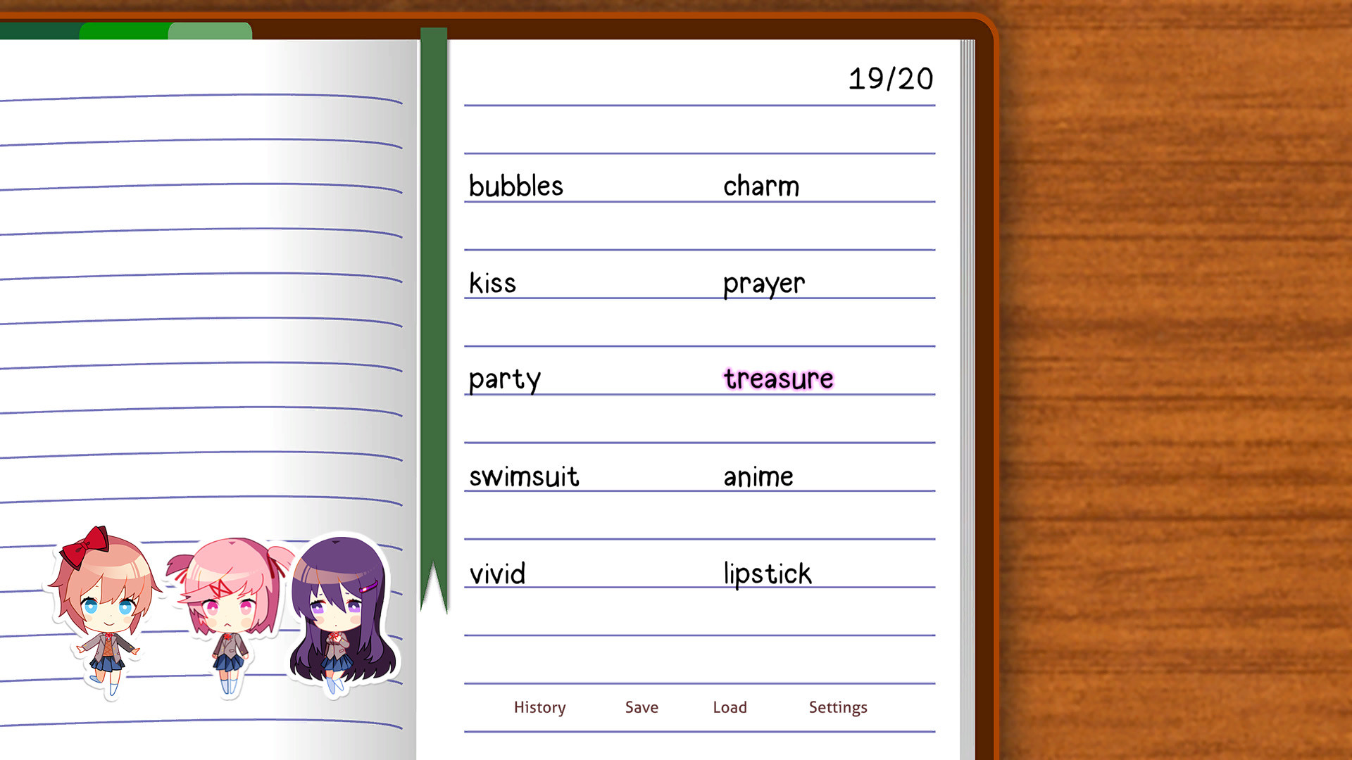 Скриншот: Doki Doki Literature Club Plus!