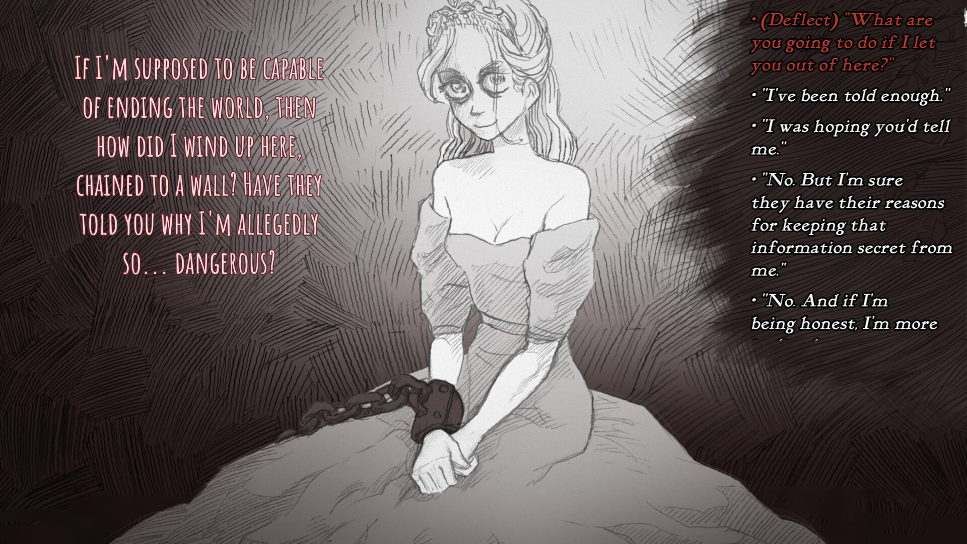 Скриншот: Slay the Princess — The Pristine Cut