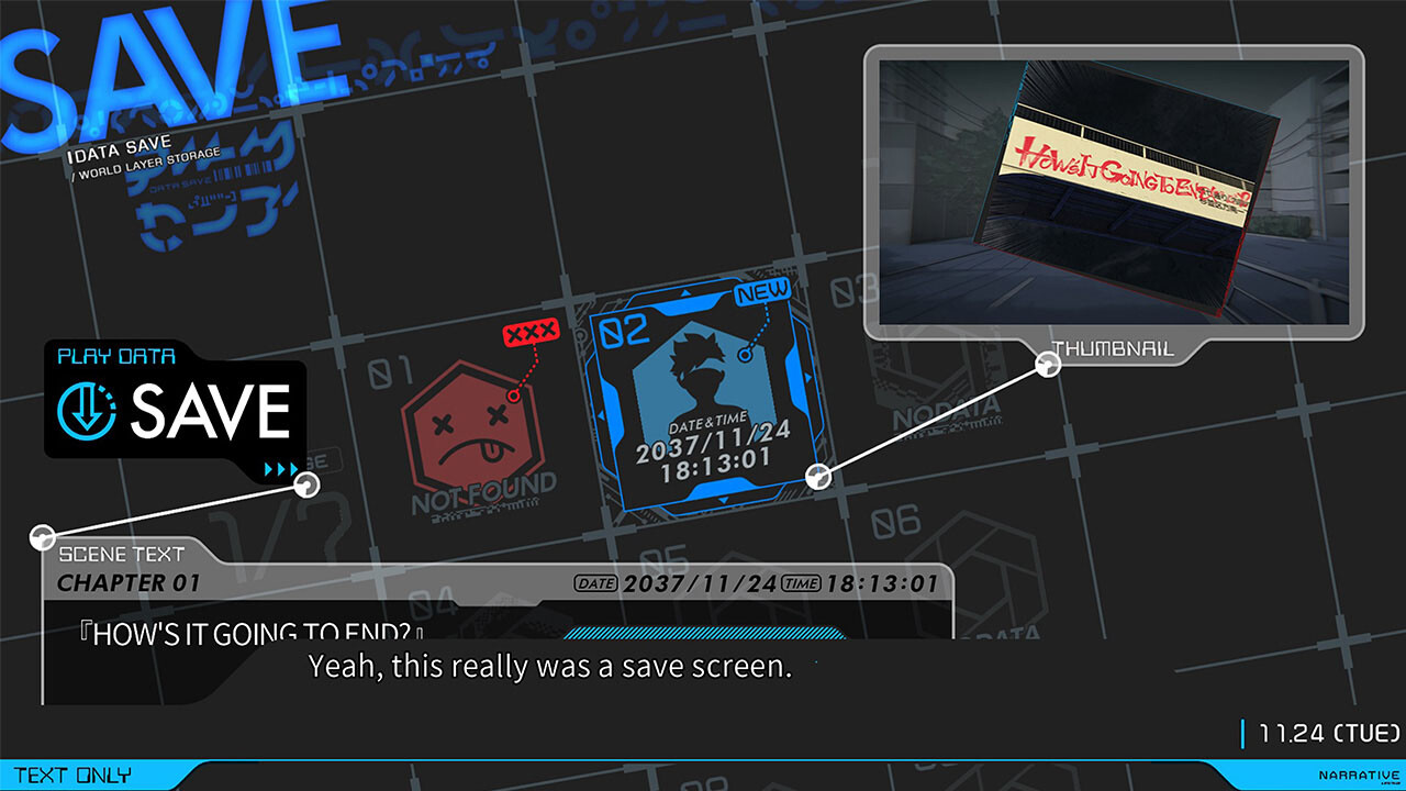 Скриншот: ANONYMOUS;CODE