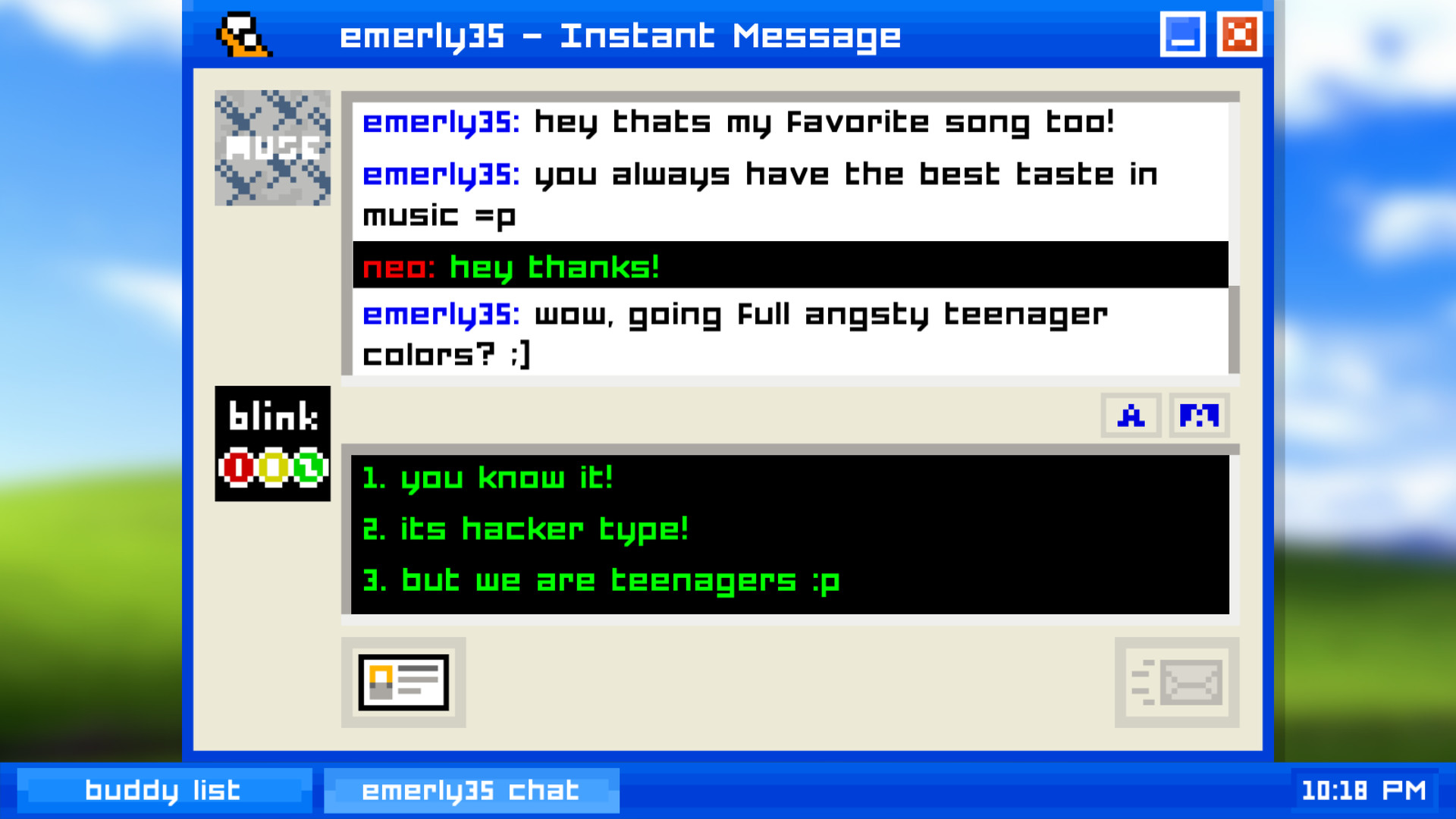 Скриншот: Emily is Away