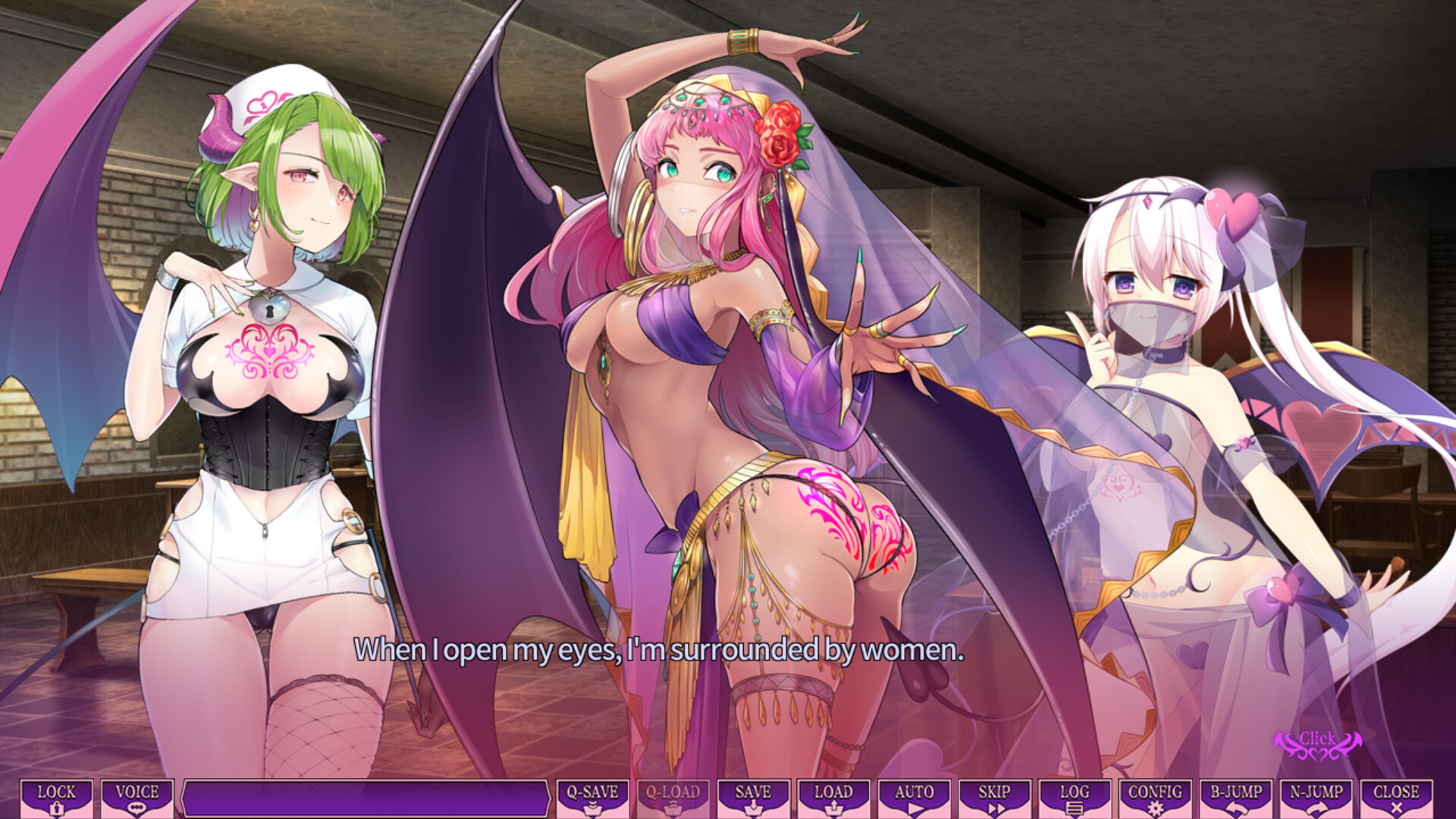 Скриншот: SuccuSeka: Resist Succubus Temptation