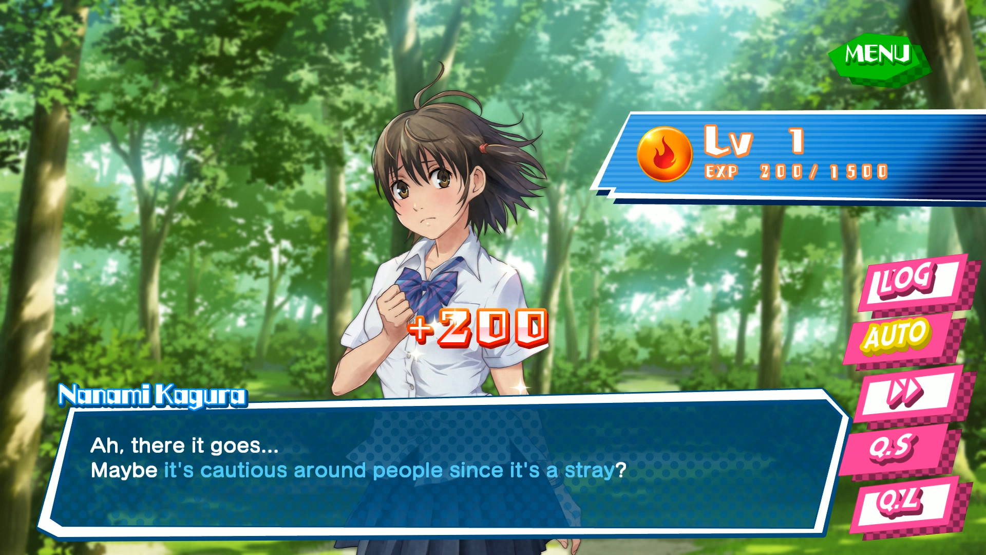 Скриншот: Kotodama: The 7 Mysteries of Fujisawa