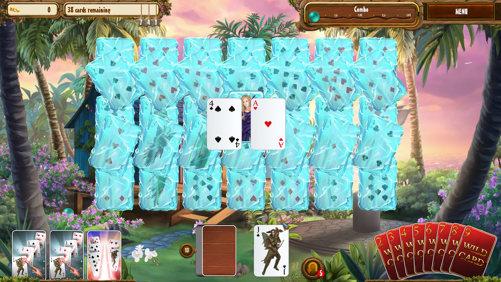 Скриншот: Fantasy Quest Solitaire