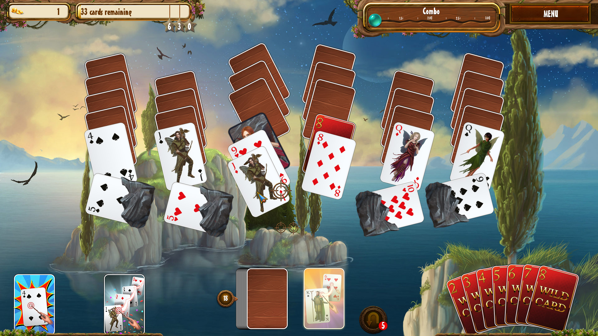 Скриншот: Fantasy Quest Solitaire