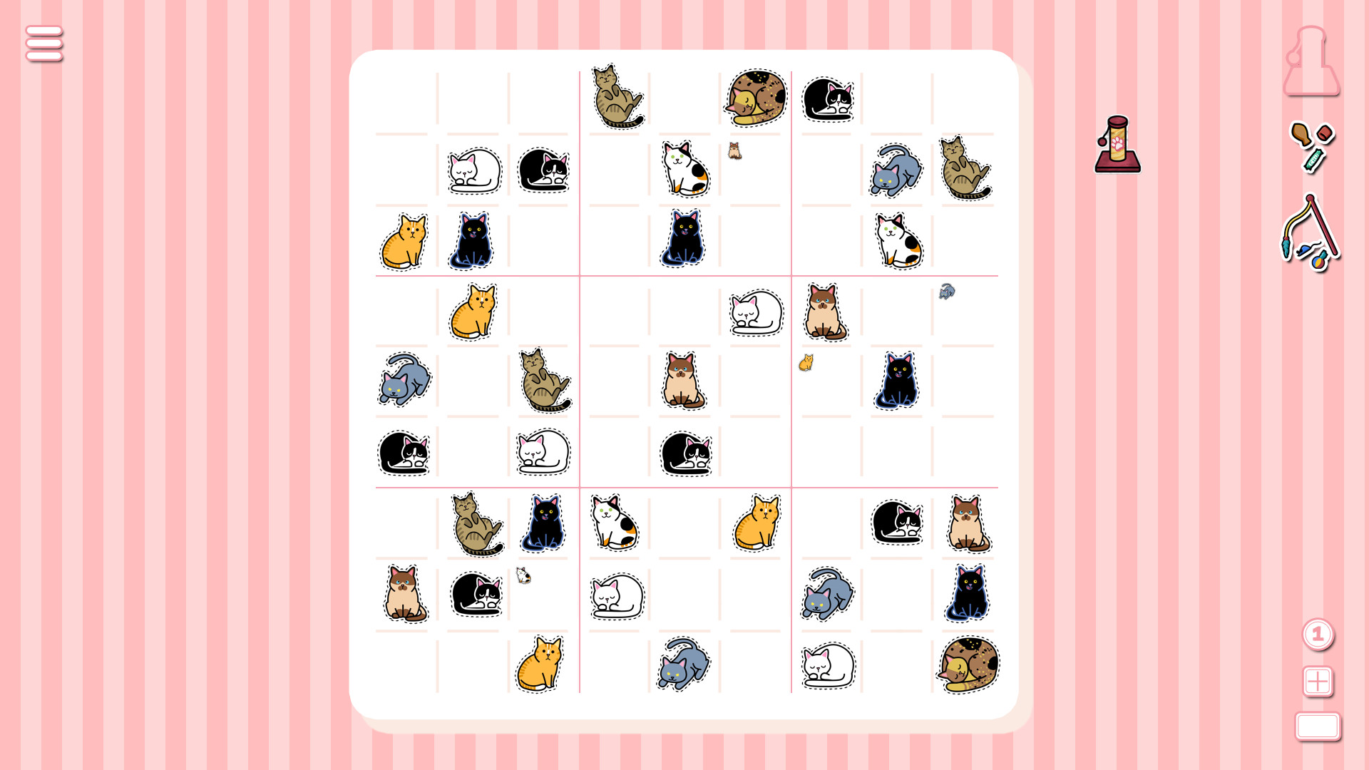 Скриншот: Sudocats