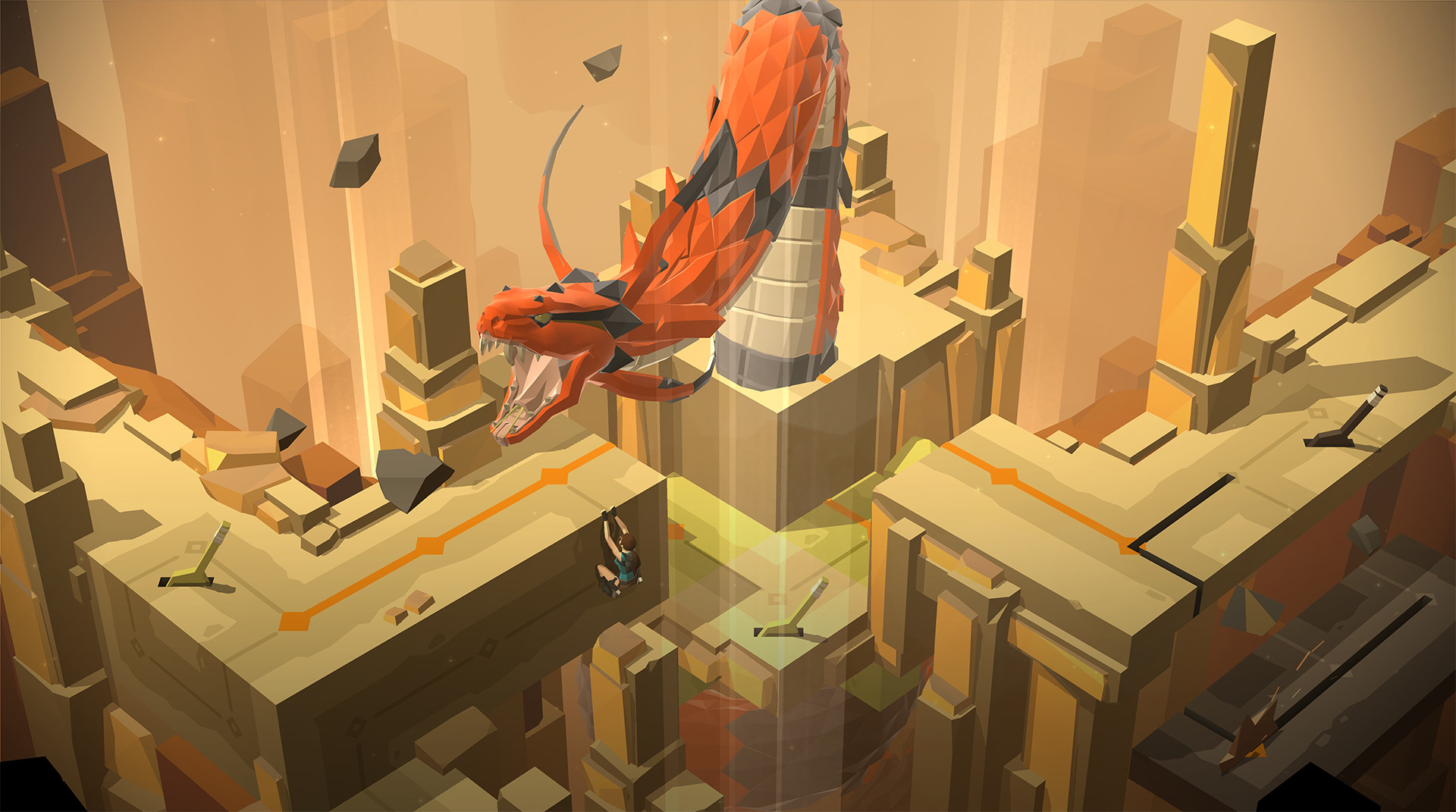 Скриншот: Lara Croft GO