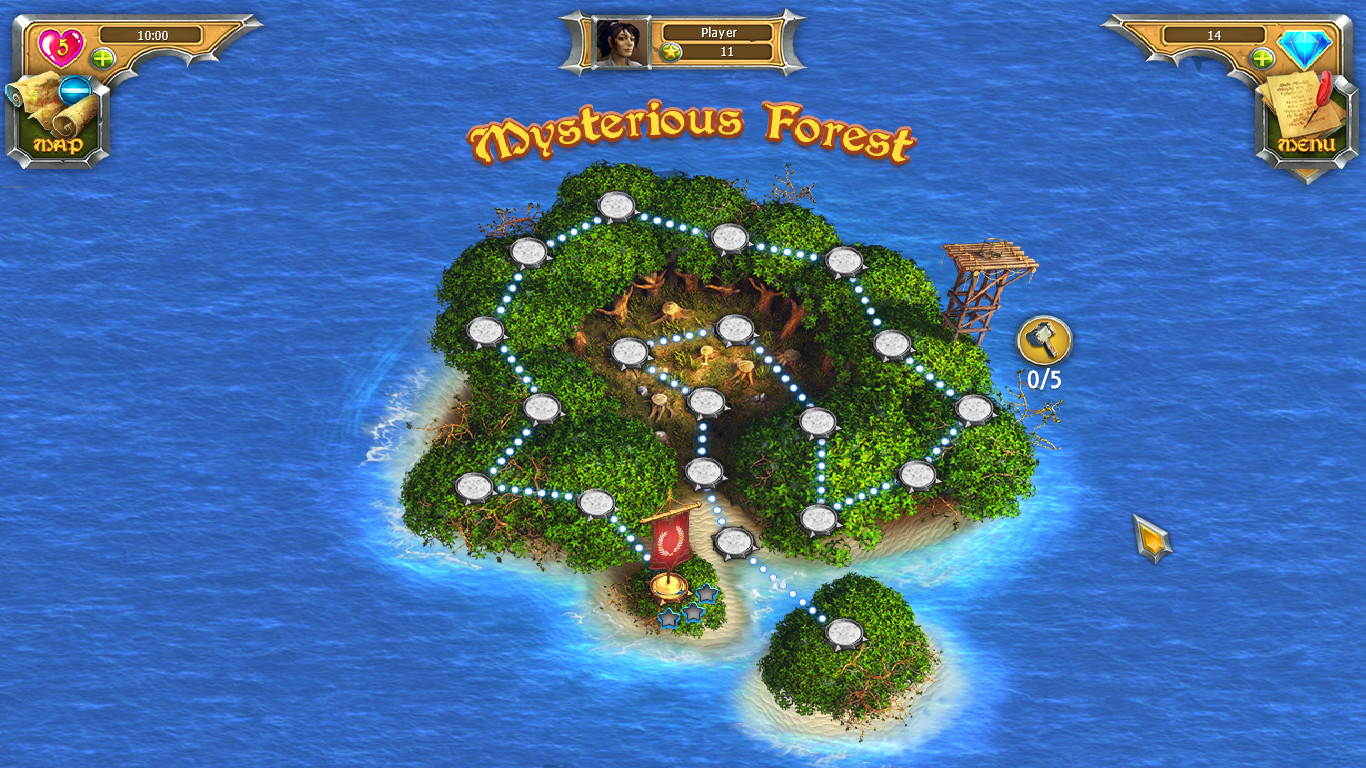 Скриншот: Mystic Journey: Tri Peaks Solitaire