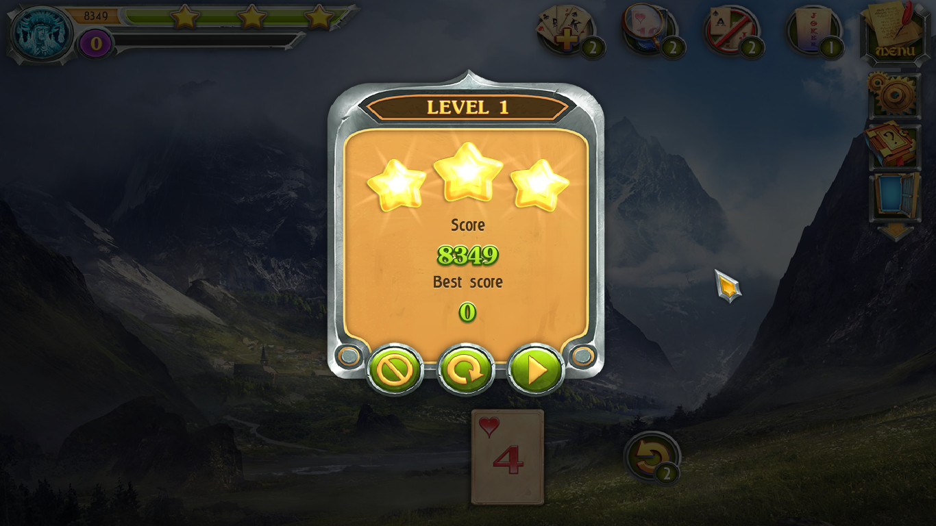 Скриншот: Mystic Journey: Tri Peaks Solitaire