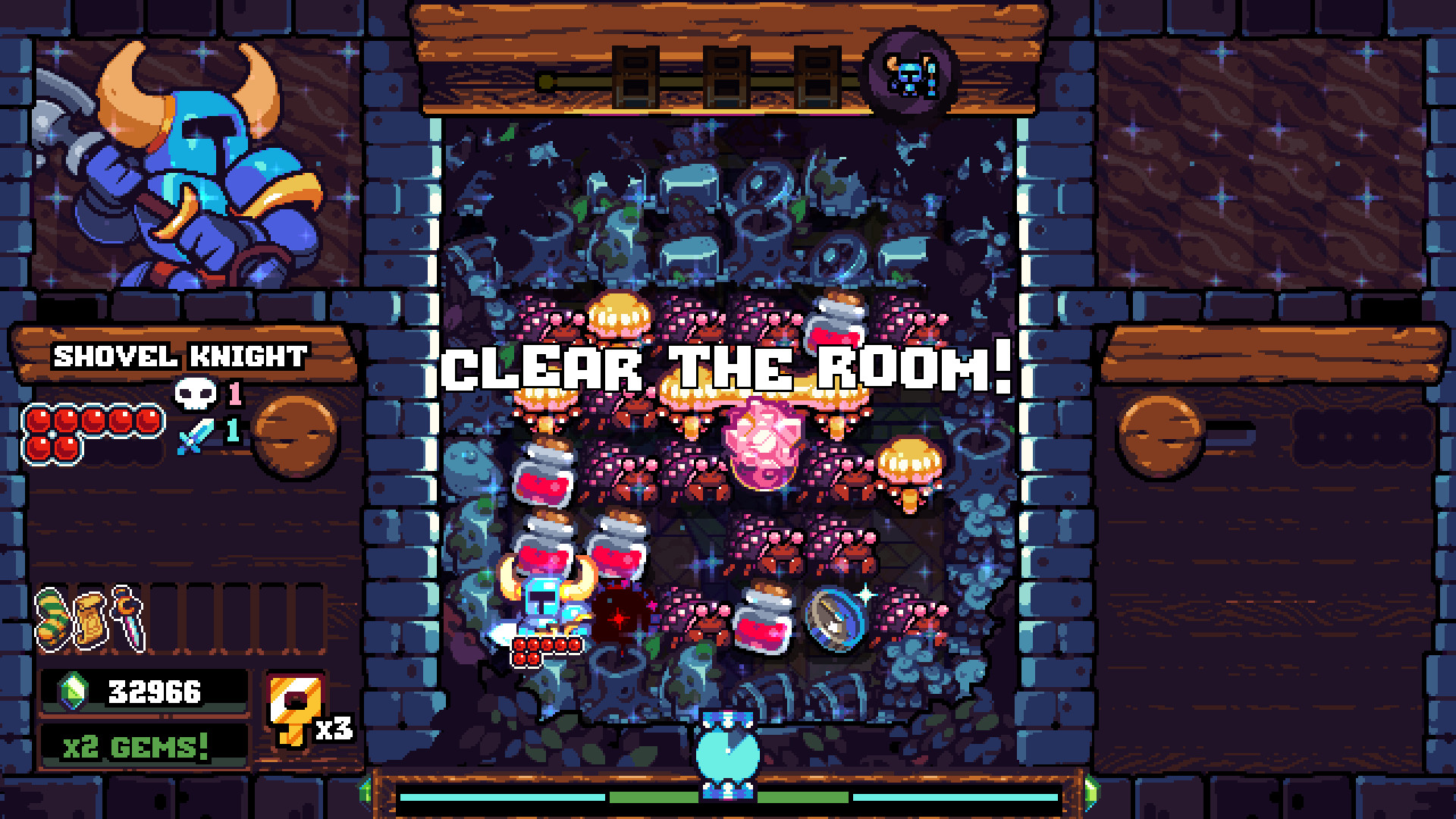 Скриншот: Shovel Knight Pocket Dungeon