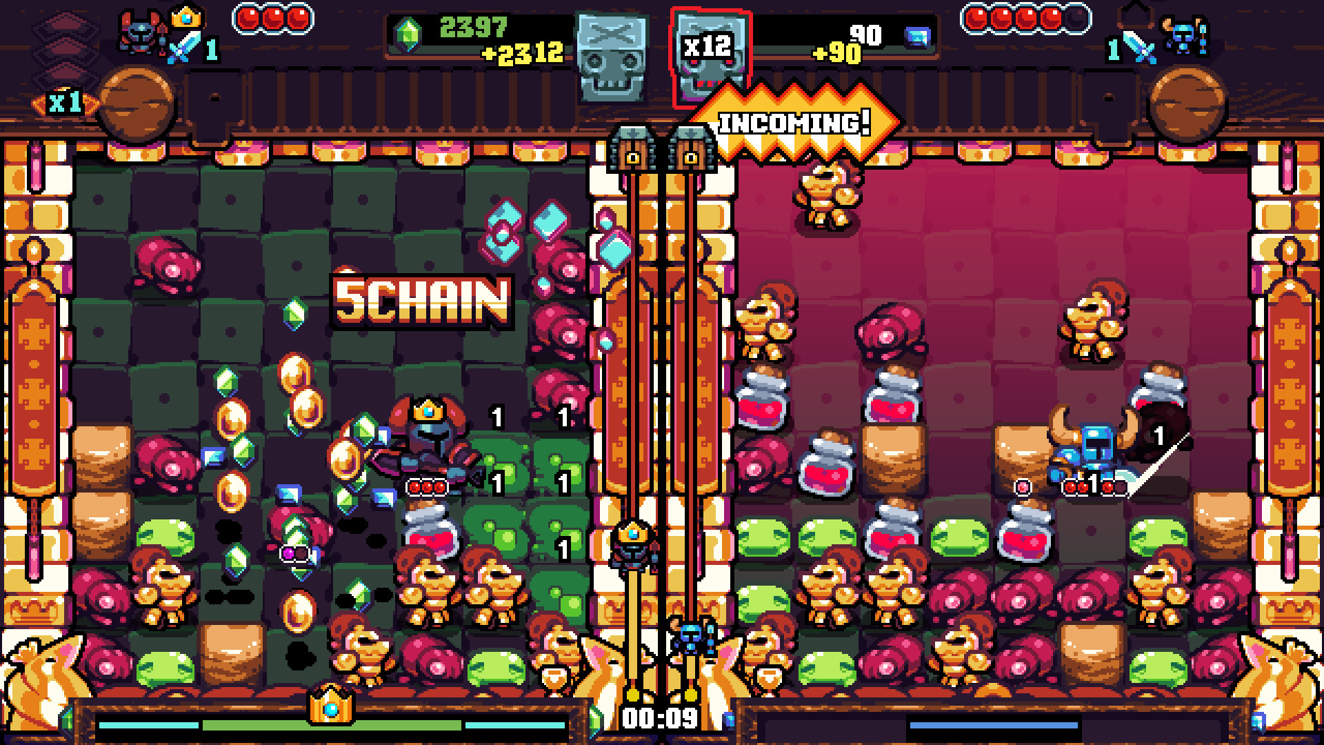 Скриншот: Shovel Knight Pocket Dungeon