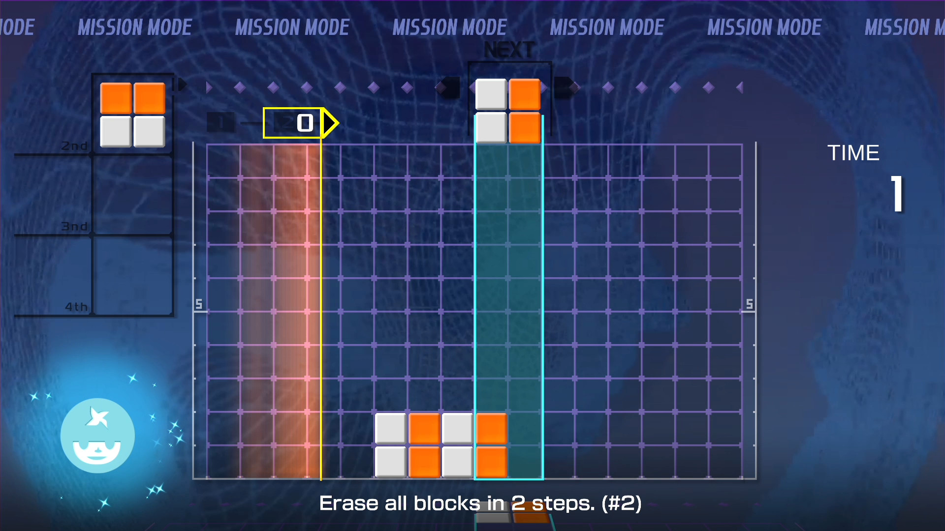 Скриншот: LUMINES REMASTERED