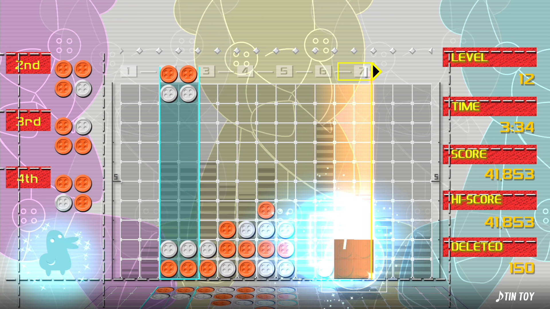 Скриншот: LUMINES REMASTERED