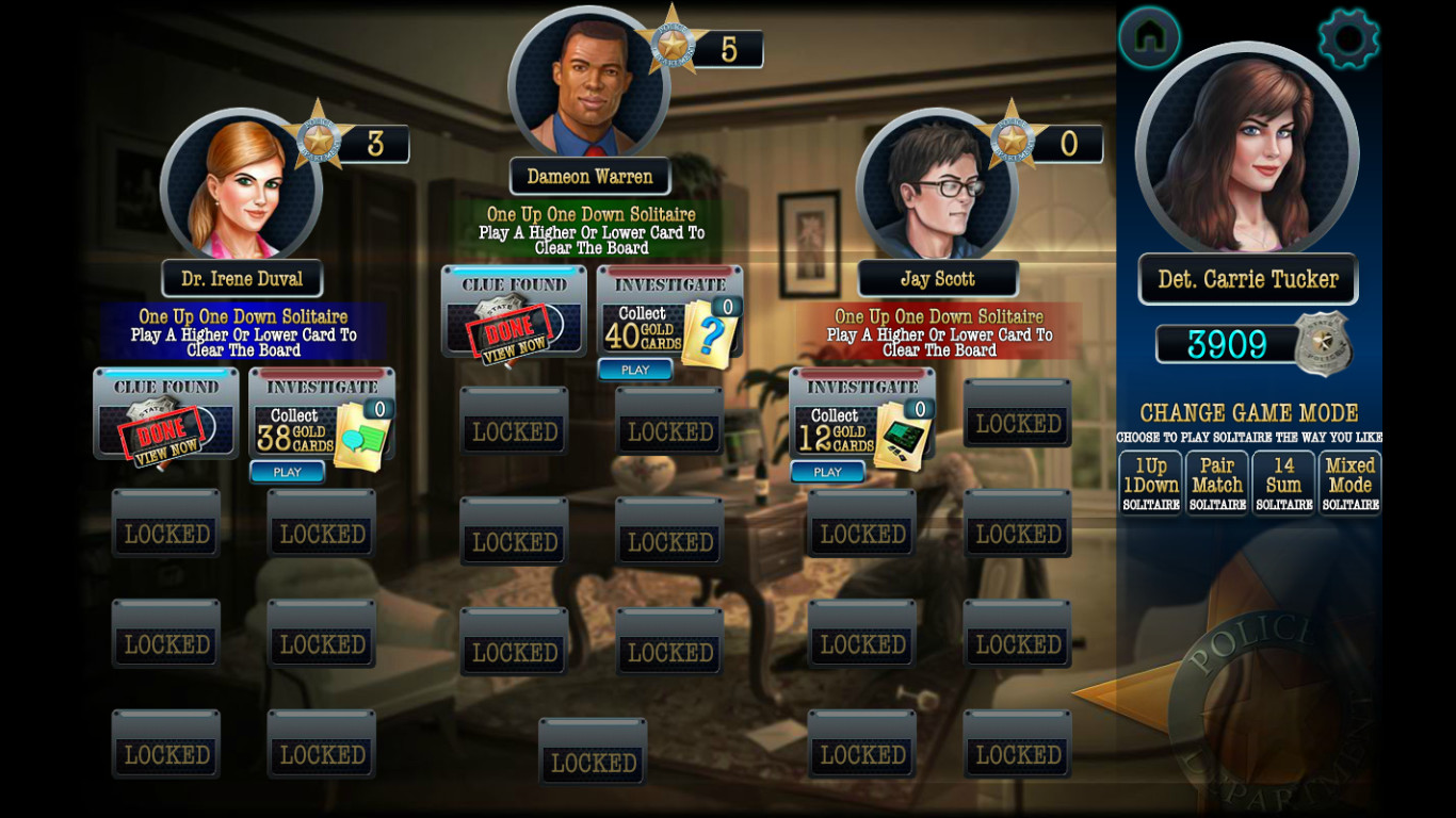 Скриншот: Double Clue: Solitaire Stories