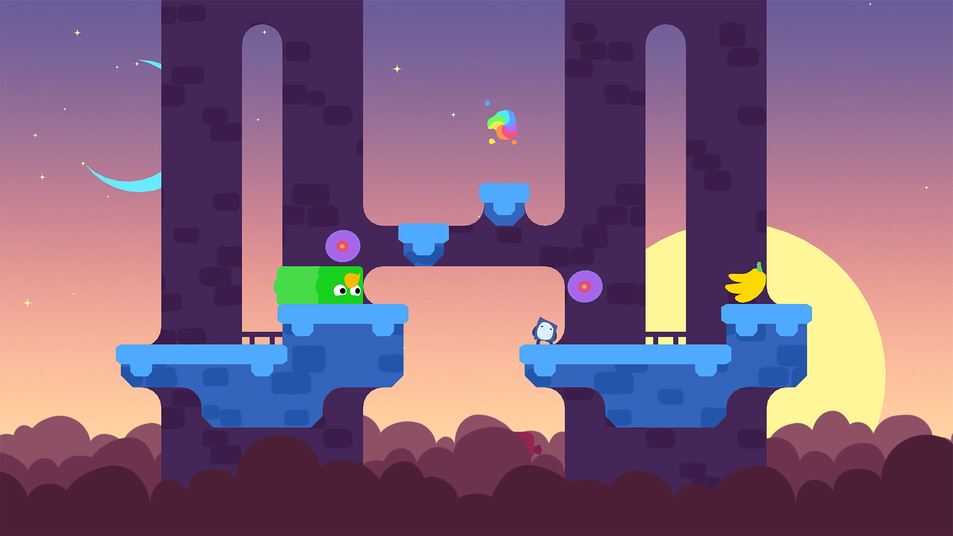 Скриншот: Snakebird Primer