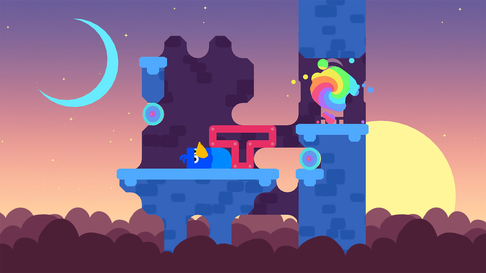 Скриншот: Snakebird Primer